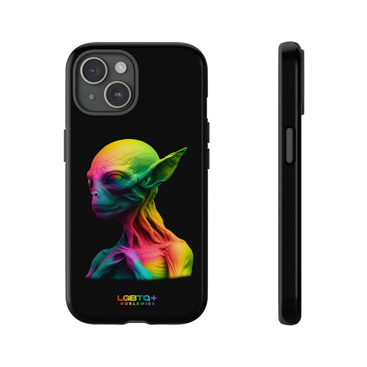 LGBTQWorldwide - ,,ALIEN" Doppelgehäuse Handyhülle Accessories, Glossy, iPhone Cases, Matte, Phone accessory, Phone Cases, Samsung Cases, tough, Valentine's Day Picks lgbtq Bekleidung Accessoires unisex Zubehör