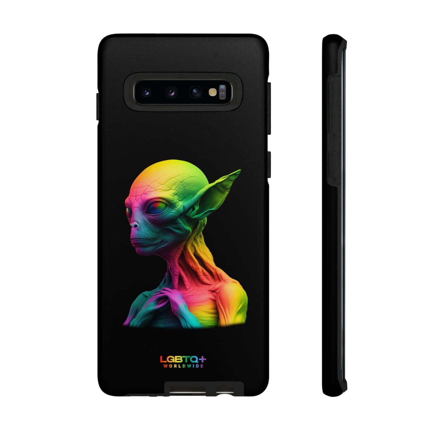 LGBTQWorldwide - ,,ALIEN" Doppelgehäuse Handyhülle Accessories, Glossy, iPhone Cases, Matte, Phone accessory, Phone Cases, Samsung Cases, tough, Valentine's Day Picks lgbtq Bekleidung Accessoires unisex Zubehör