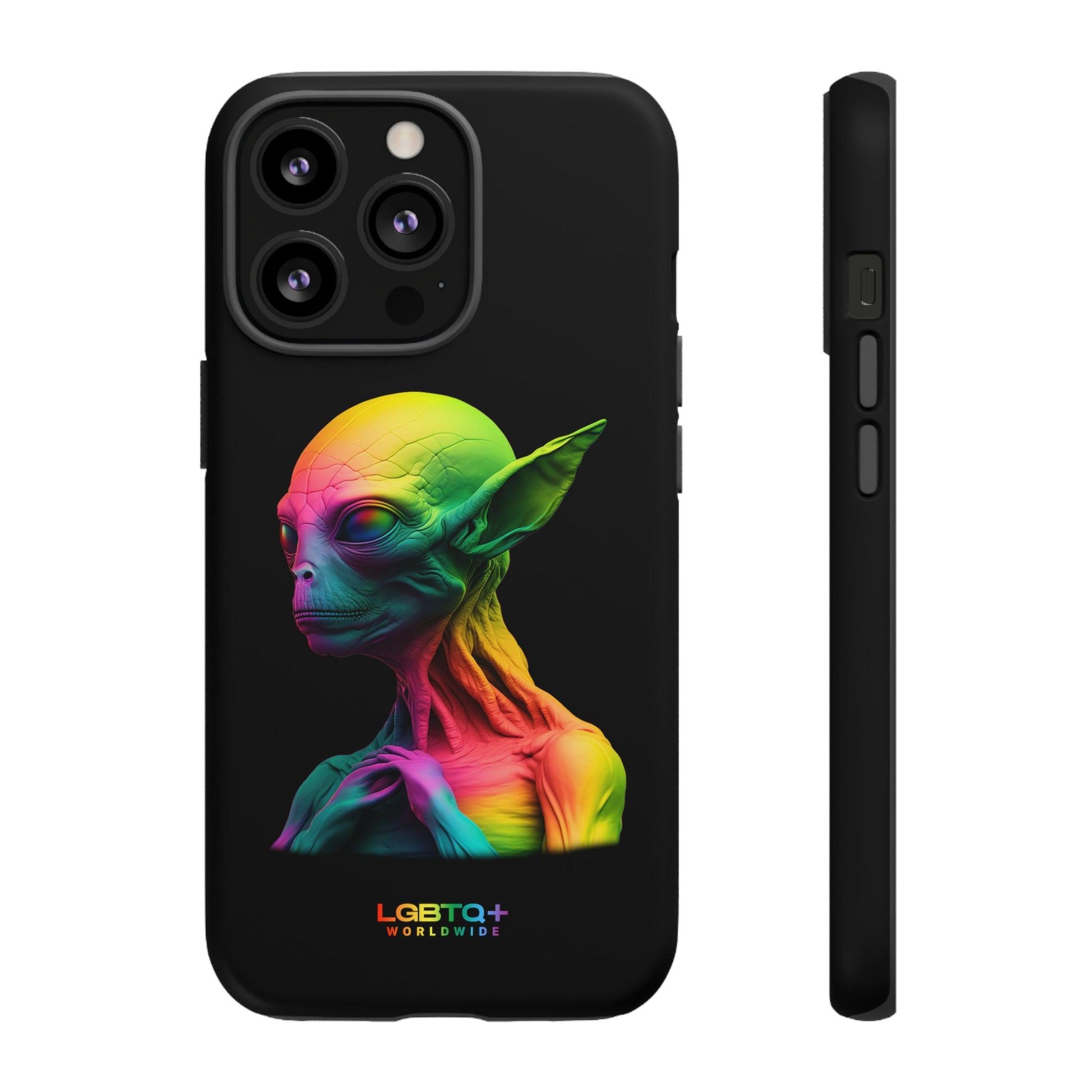 LGBTQWorldwide - ,,ALIEN" Doppelgehäuse Handyhülle Accessories, Glossy, iPhone Cases, Matte, Phone accessory, Phone Cases, Samsung Cases, tough, Valentine's Day Picks lgbtq Bekleidung Accessoires unisex Zubehör