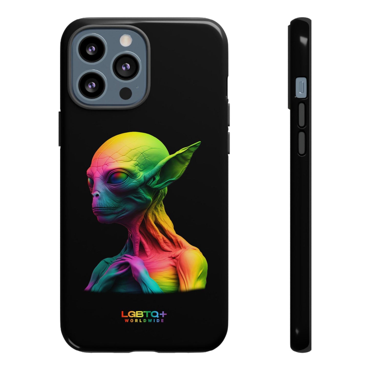 LGBTQWorldwide - ,,ALIEN" Doppelgehäuse Handyhülle Accessories, Glossy, iPhone Cases, Matte, Phone accessory, Phone Cases, Samsung Cases, tough, Valentine's Day Picks lgbtq Bekleidung Accessoires unisex Zubehör