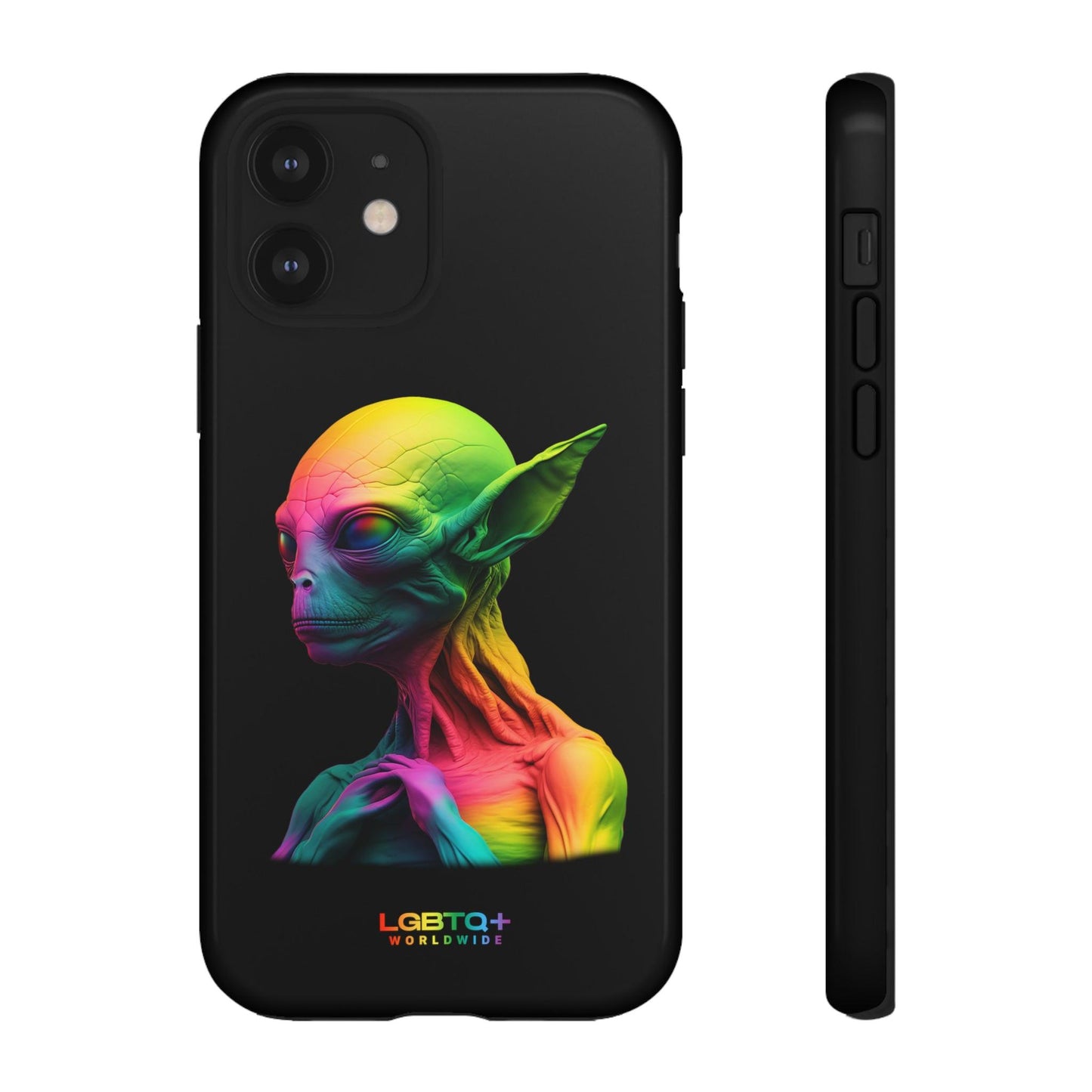 LGBTQWorldwide - ,,ALIEN" Doppelgehäuse Handyhülle Accessories, Glossy, iPhone Cases, Matte, Phone accessory, Phone Cases, Samsung Cases, tough, Valentine's Day Picks lgbtq Bekleidung Accessoires unisex Zubehör