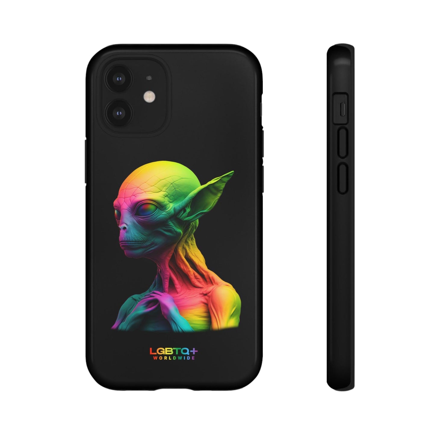 LGBTQWorldwide - ,,ALIEN" Doppelgehäuse Handyhülle Accessories, Glossy, iPhone Cases, Matte, Phone accessory, Phone Cases, Samsung Cases, tough, Valentine's Day Picks lgbtq Bekleidung Accessoires unisex Zubehör