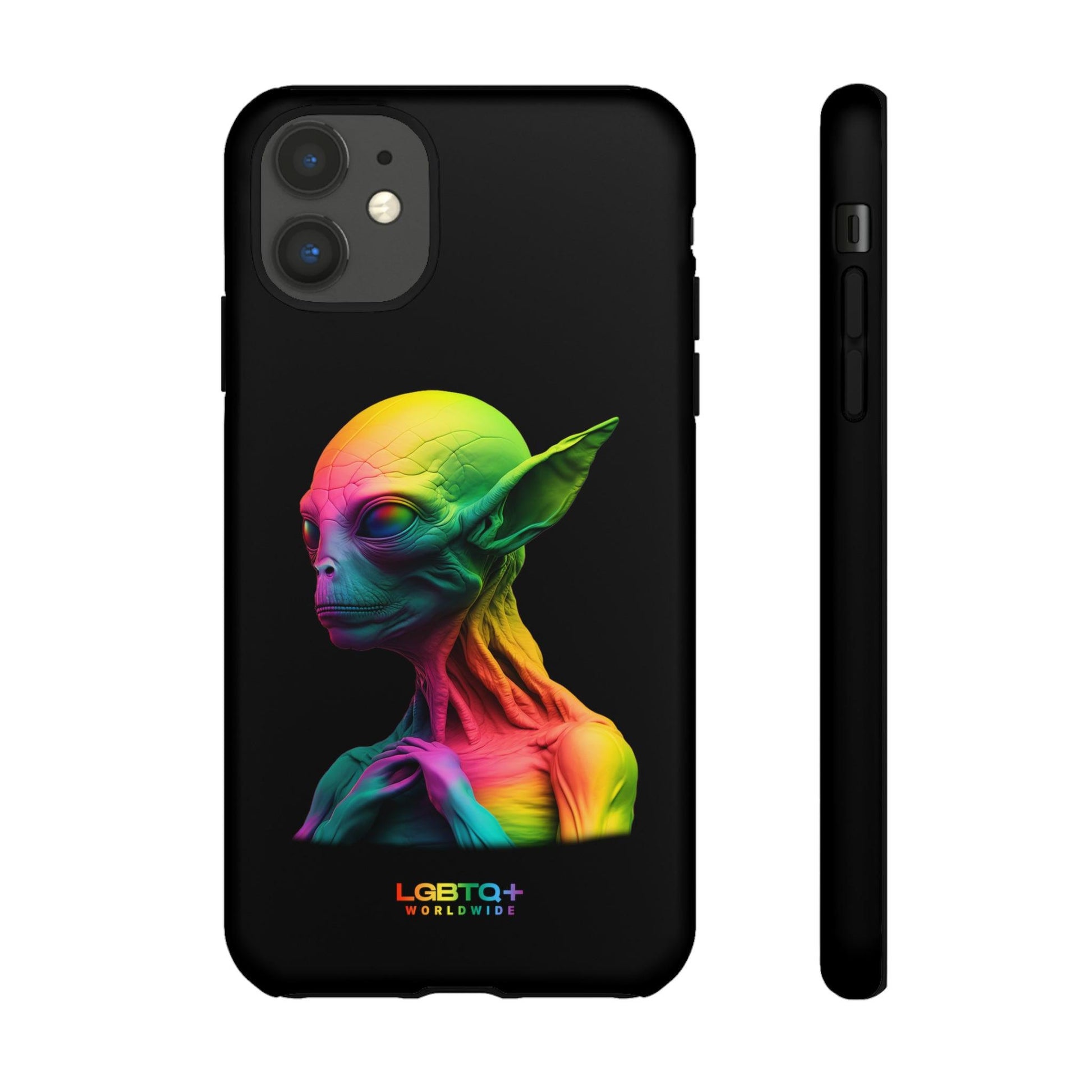 LGBTQWorldwide - ,,ALIEN" Doppelgehäuse Handyhülle Accessories, Glossy, iPhone Cases, Matte, Phone accessory, Phone Cases, Samsung Cases, tough, Valentine's Day Picks lgbtq Bekleidung Accessoires unisex Zubehör