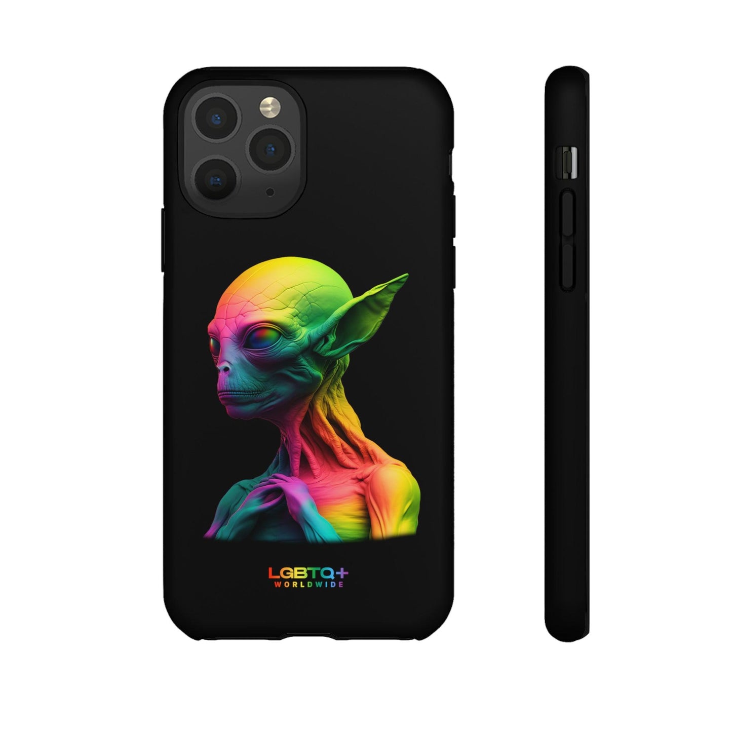 LGBTQWorldwide - ,,ALIEN" Doppelgehäuse Handyhülle Accessories, Glossy, iPhone Cases, Matte, Phone accessory, Phone Cases, Samsung Cases, tough, Valentine's Day Picks lgbtq Bekleidung Accessoires unisex Zubehör