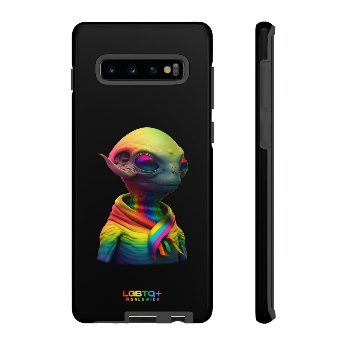 LGBTQWorldwide - ,,ALIEN" Doppelgehäuse Handyhülle Accessories, Glossy, iPhone Cases, Matte, Phone accessory, Phone Cases, Samsung Cases, tough, Valentine's Day Picks lgbtq Bekleidung Accessoires unisex Zubehör