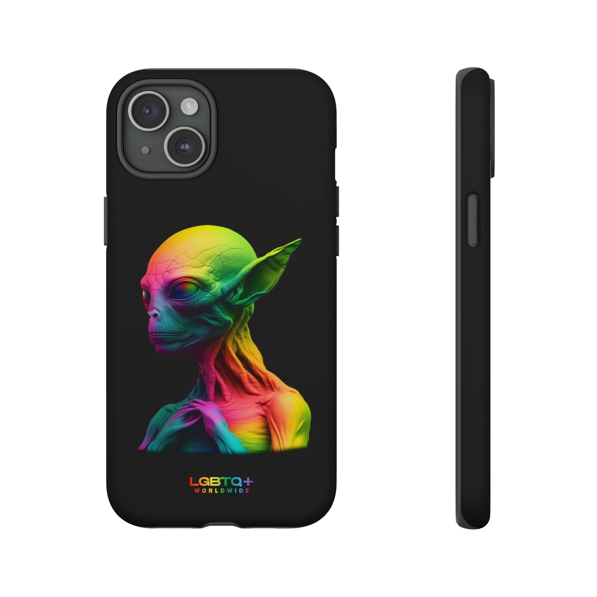 LGBTQWorldwide - ,,ALIEN" Doppelgehäuse Handyhülle Accessories, Glossy, iPhone Cases, Matte, Phone accessory, Phone Cases, Samsung Cases, tough, Valentine's Day Picks lgbtq Bekleidung Accessoires unisex Zubehör