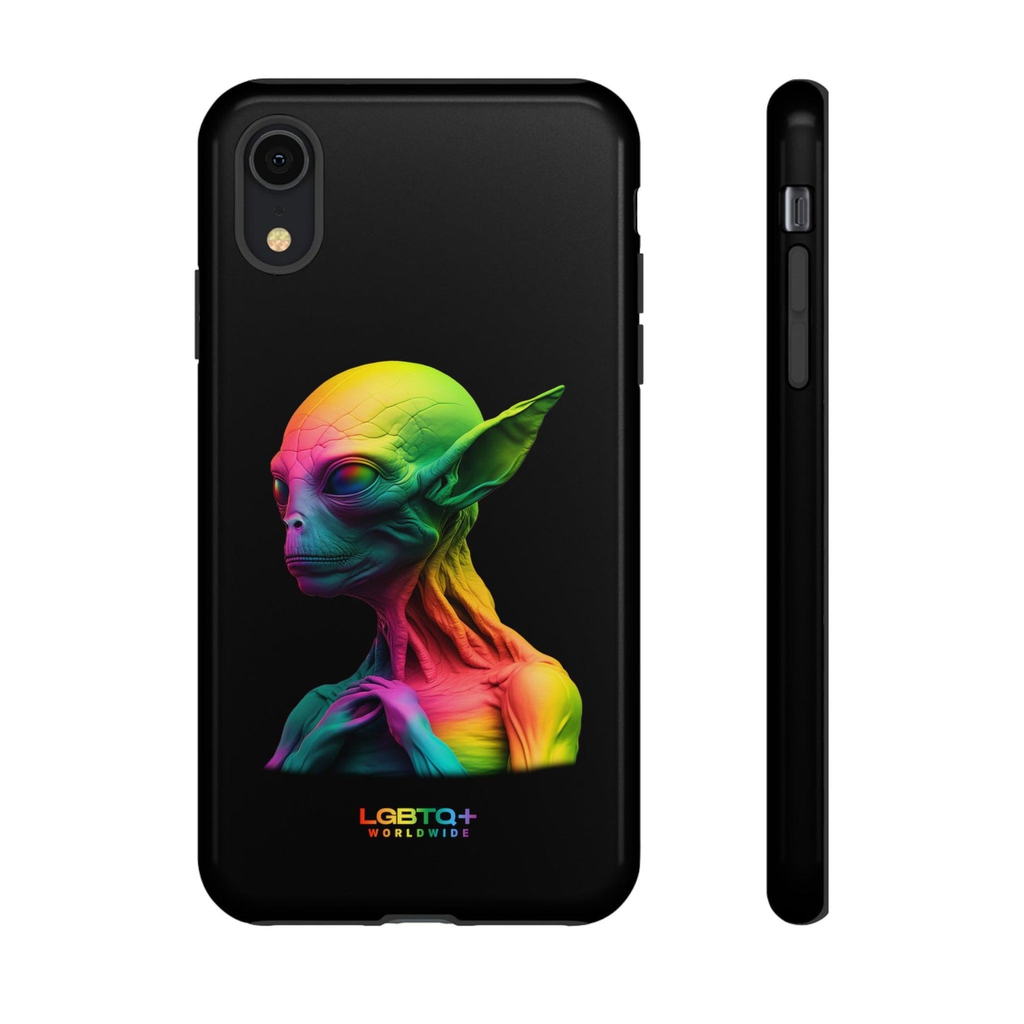 LGBTQWorldwide - ,,ALIEN" Doppelgehäuse Handyhülle Accessories, Glossy, iPhone Cases, Matte, Phone accessory, Phone Cases, Samsung Cases, tough, Valentine's Day Picks lgbtq Bekleidung Accessoires unisex Zubehör