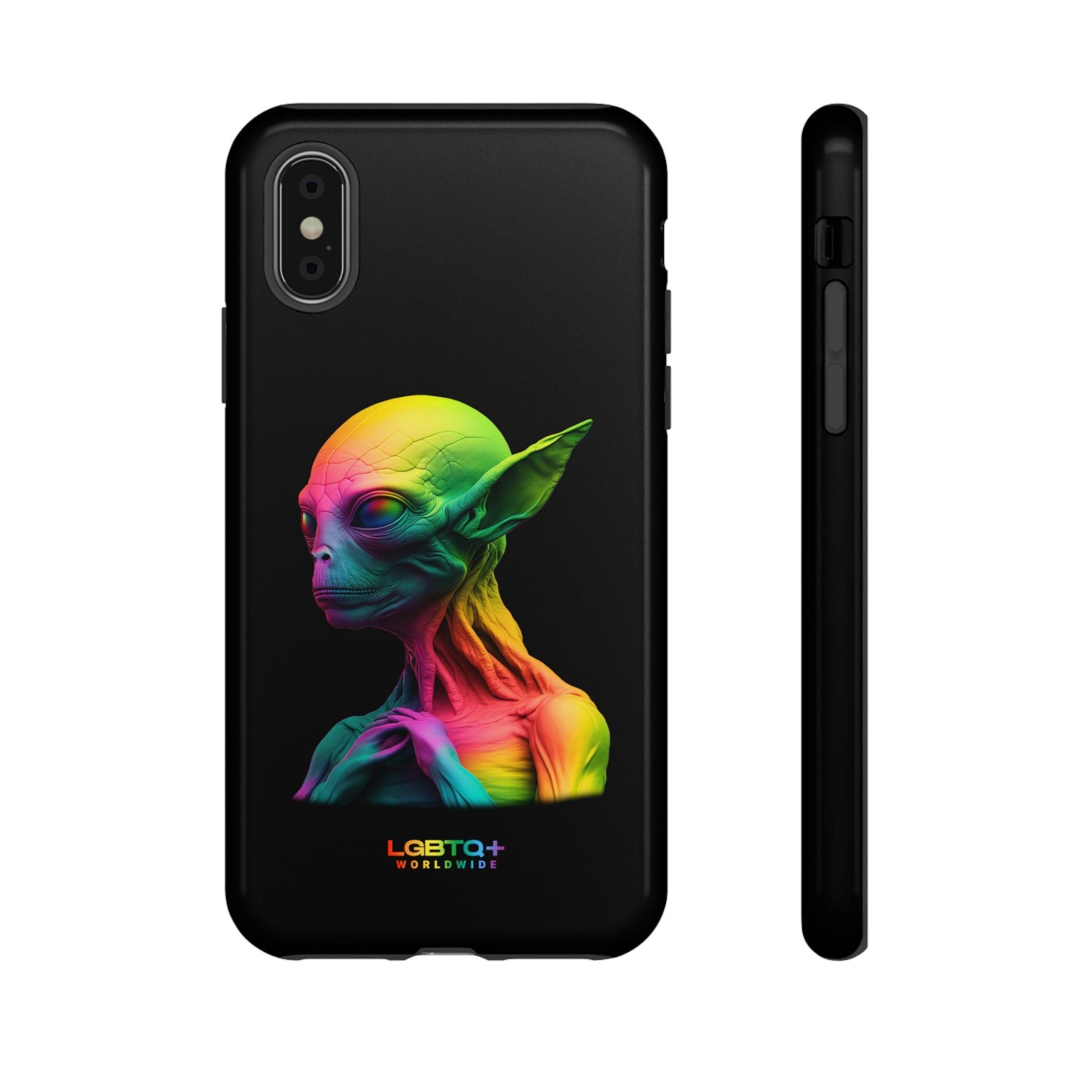 LGBTQWorldwide - ,,ALIEN" Doppelgehäuse Handyhülle Accessories, Glossy, iPhone Cases, Matte, Phone accessory, Phone Cases, Samsung Cases, tough, Valentine's Day Picks lgbtq Bekleidung Accessoires unisex Zubehör