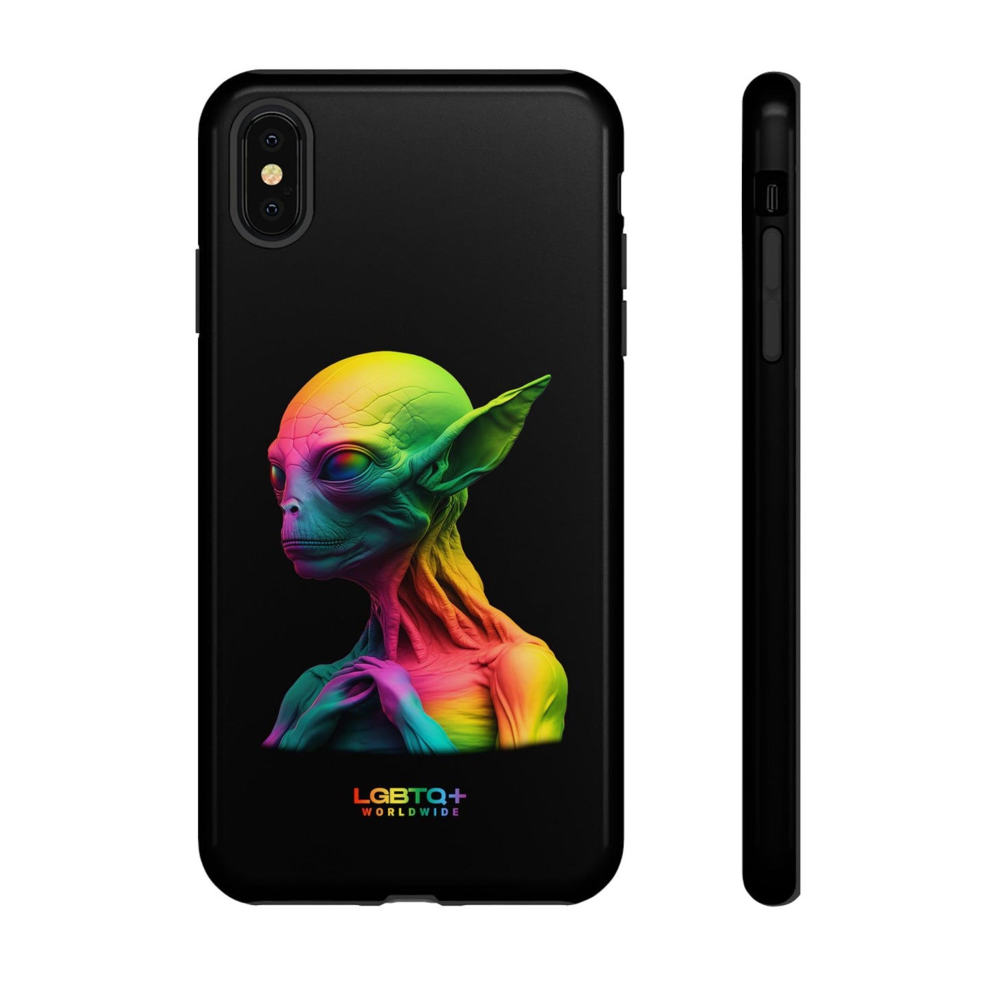 LGBTQWorldwide - ,,ALIEN" Doppelgehäuse Handyhülle Accessories, Glossy, iPhone Cases, Matte, Phone accessory, Phone Cases, Samsung Cases, tough, Valentine's Day Picks lgbtq Bekleidung Accessoires unisex Zubehör