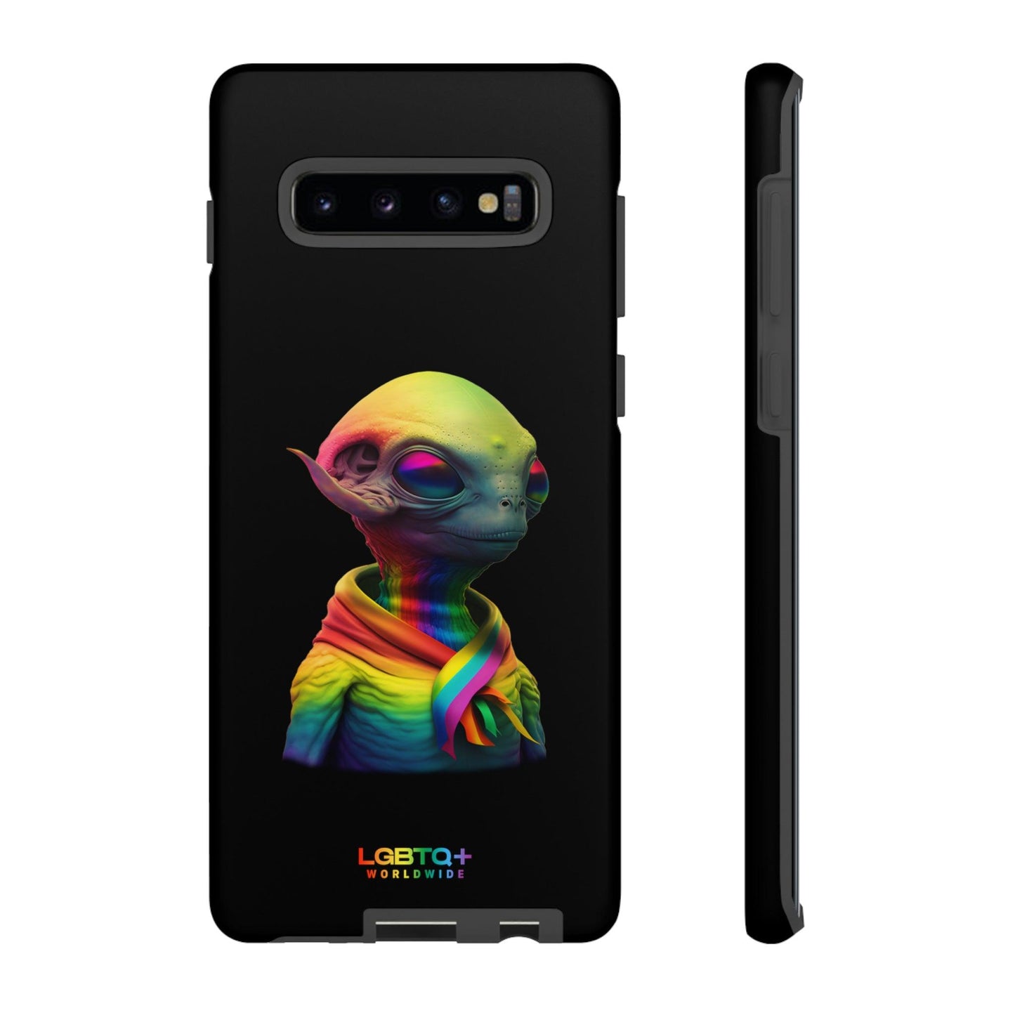 LGBTQWorldwide - ,,ALIEN" Doppelgehäuse Handyhülle Accessories, Glossy, iPhone Cases, Matte, Phone accessory, Phone Cases, Samsung Cases, tough, Valentine's Day Picks lgbtq Bekleidung Accessoires unisex Zubehör