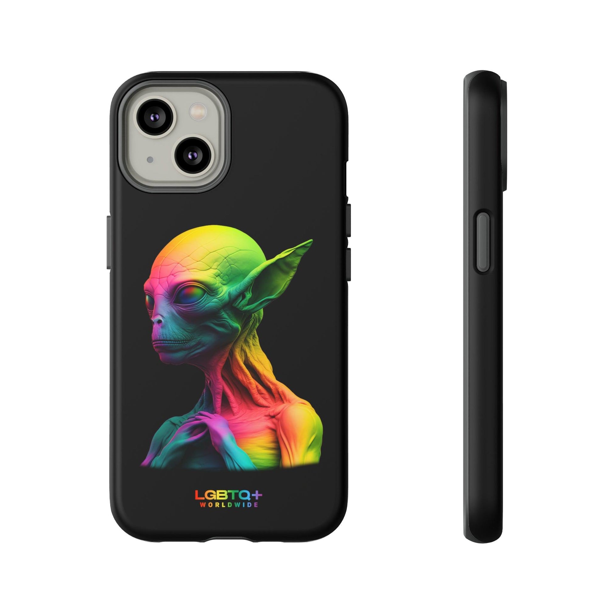 LGBTQWorldwide - ,,ALIEN" Doppelgehäuse Handyhülle Accessories, Glossy, iPhone Cases, Matte, Phone accessory, Phone Cases, Samsung Cases, tough, Valentine's Day Picks lgbtq Bekleidung Accessoires unisex Zubehör