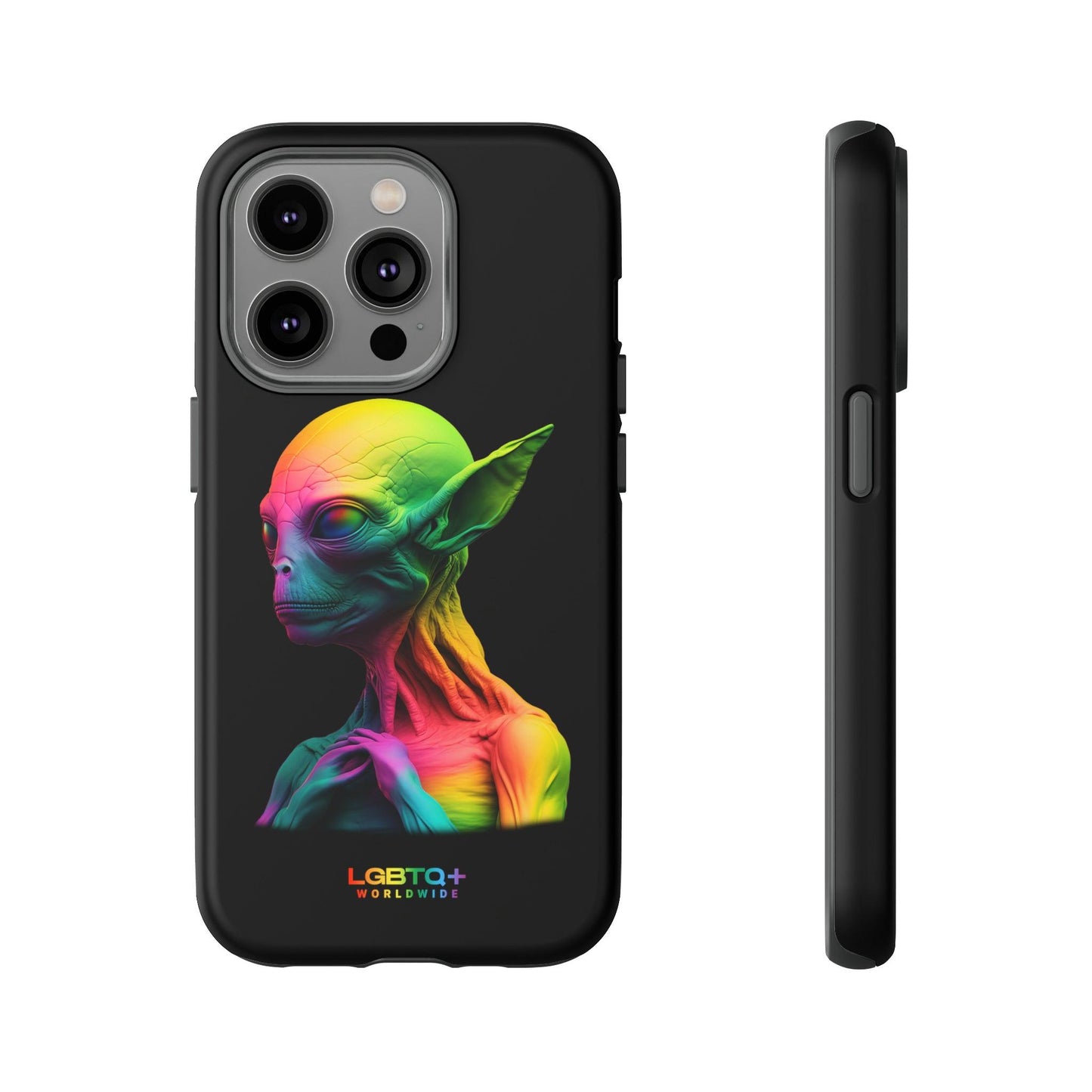 LGBTQWorldwide - ,,ALIEN" Doppelgehäuse Handyhülle Accessories, Glossy, iPhone Cases, Matte, Phone accessory, Phone Cases, Samsung Cases, tough, Valentine's Day Picks lgbtq Bekleidung Accessoires unisex Zubehör