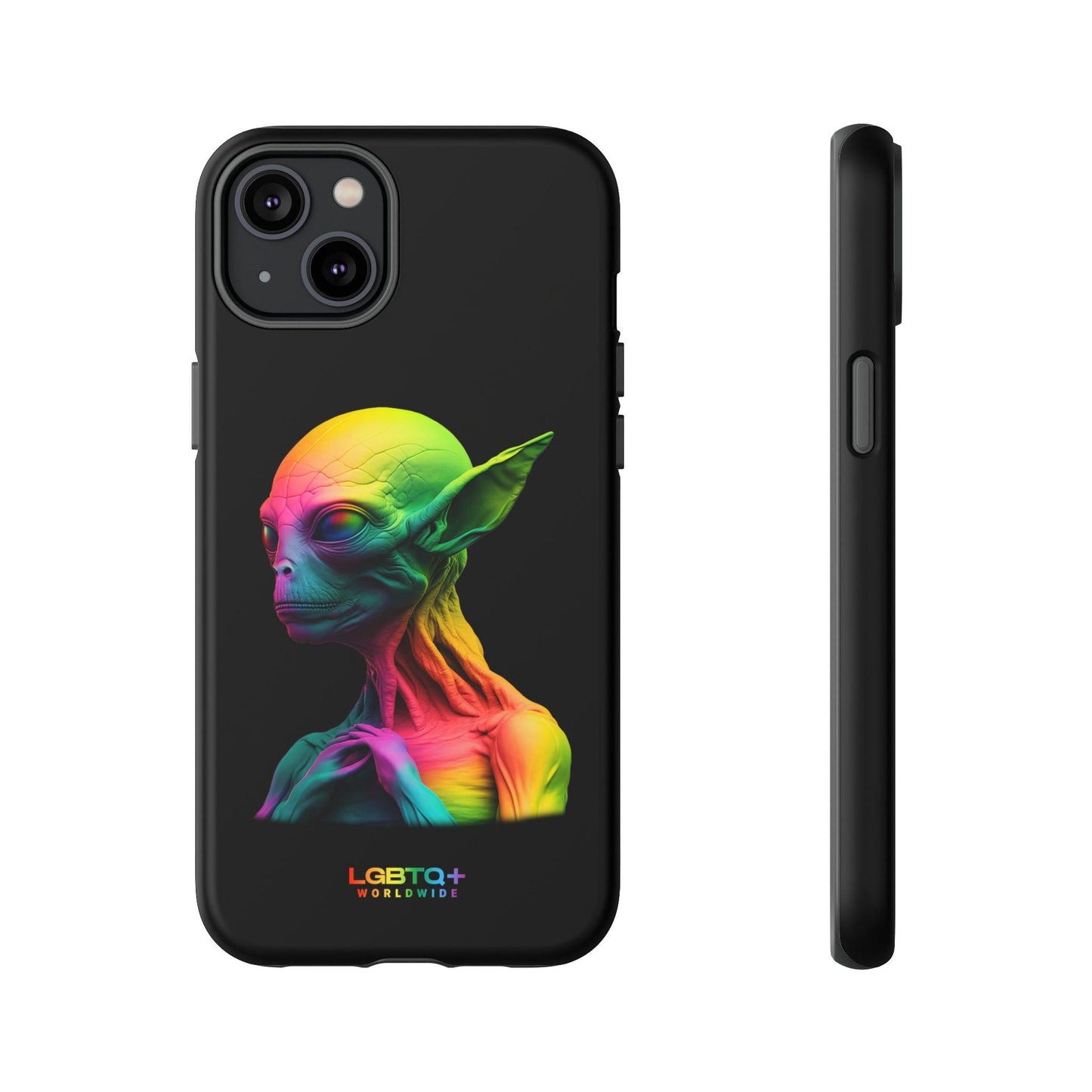 LGBTQWorldwide - ,,ALIEN" Doppelgehäuse Handyhülle Accessories, Glossy, iPhone Cases, Matte, Phone accessory, Phone Cases, Samsung Cases, tough, Valentine's Day Picks lgbtq Bekleidung Accessoires unisex Zubehör