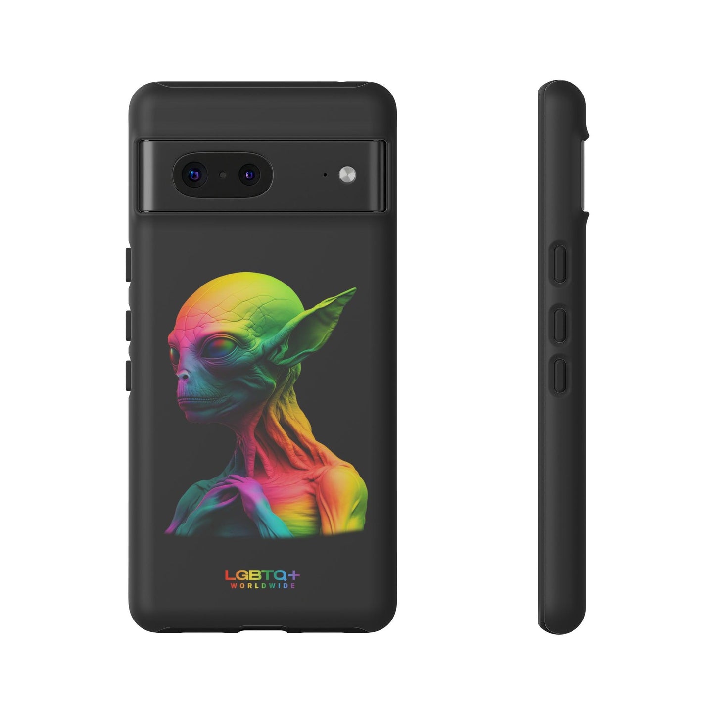 LGBTQWorldwide - ,,ALIEN" Doppelgehäuse Handyhülle Accessories, Glossy, iPhone Cases, Matte, Phone accessory, Phone Cases, Samsung Cases, tough, Valentine's Day Picks lgbtq Bekleidung Accessoires unisex Zubehör