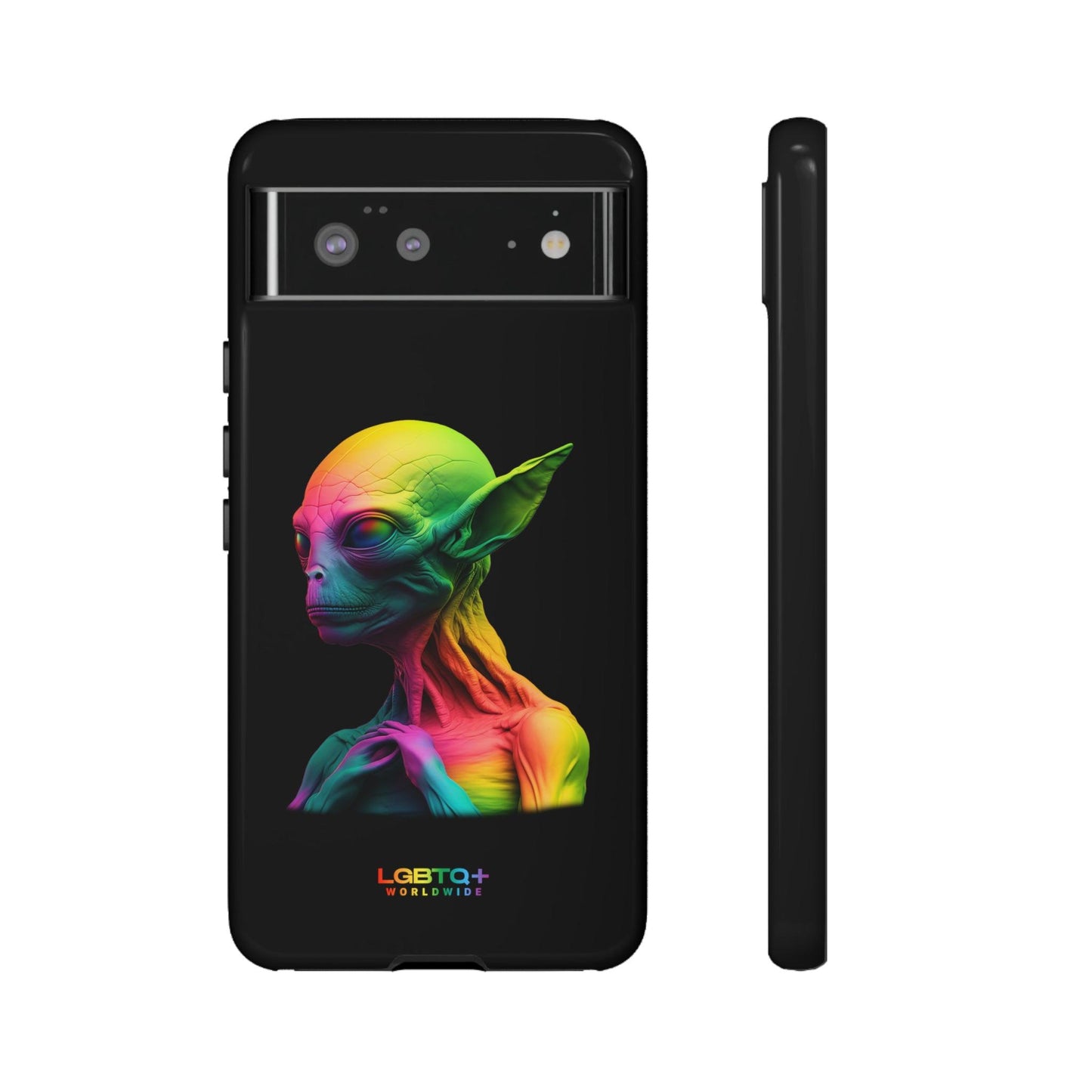 LGBTQWorldwide - ,,ALIEN" Doppelgehäuse Handyhülle Accessories, Glossy, iPhone Cases, Matte, Phone accessory, Phone Cases, Samsung Cases, tough, Valentine's Day Picks lgbtq Bekleidung Accessoires unisex Zubehör