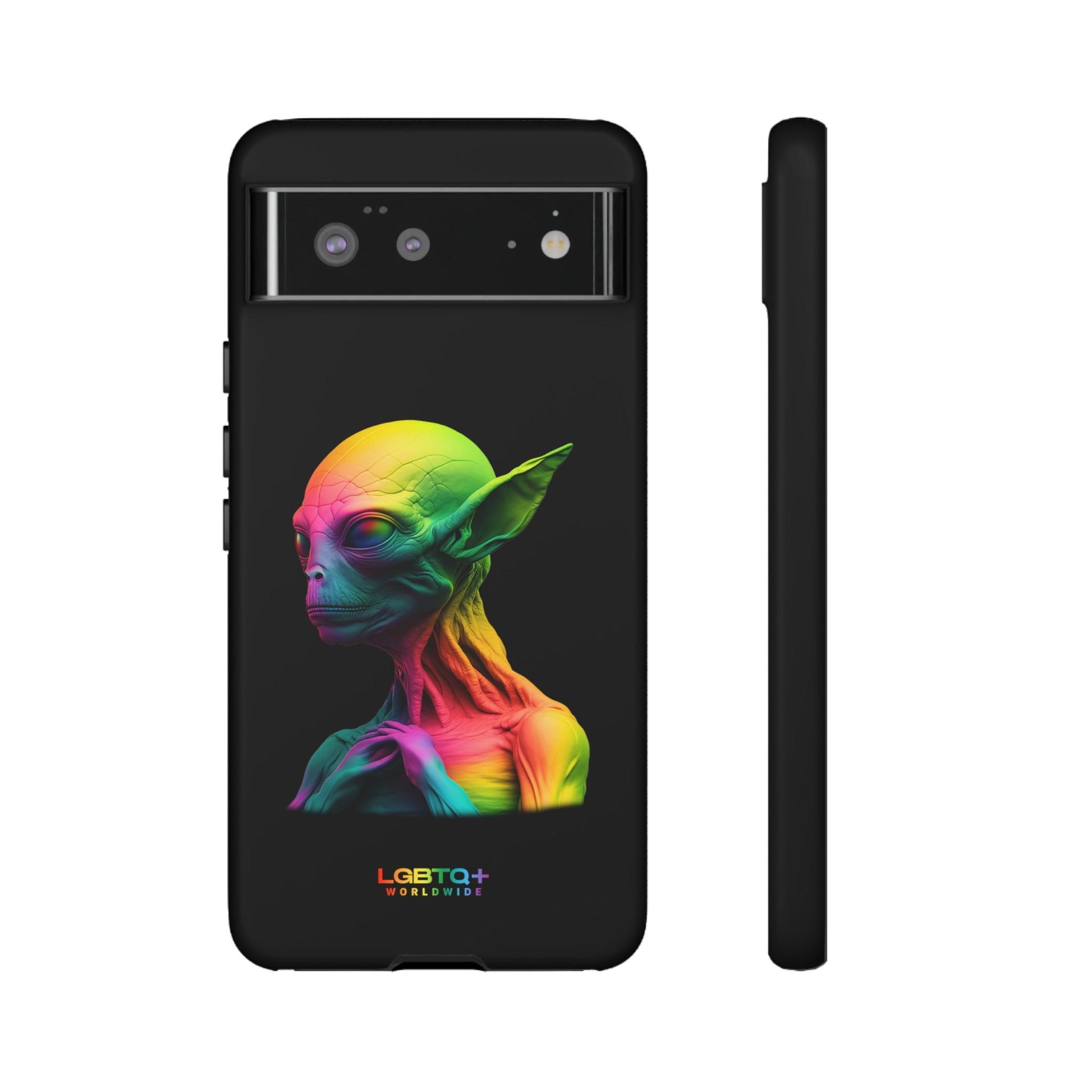 LGBTQWorldwide - ,,ALIEN" Doppelgehäuse Handyhülle Accessories, Glossy, iPhone Cases, Matte, Phone accessory, Phone Cases, Samsung Cases, tough, Valentine's Day Picks lgbtq Bekleidung Accessoires unisex Zubehör