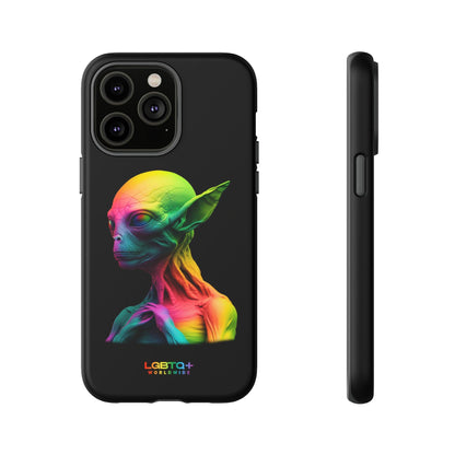 LGBTQWorldwide - ,,ALIEN" Doppelgehäuse Handyhülle Accessories, Glossy, iPhone Cases, Matte, Phone accessory, Phone Cases, Samsung Cases, tough, Valentine's Day Picks lgbtq Bekleidung Accessoires unisex Zubehör