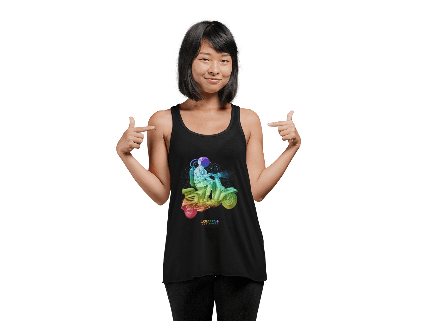 LGBTQWorldwide - ,,ASTRONAUT'' DTG, Eco-friendly, Men's Clothing, Neck Labels, Organic, Recycled, Slim fit, Sustainable, Tank Tops, Tanke, Vegan lgbtq Bekleidung Accessoires unisex Zubehör