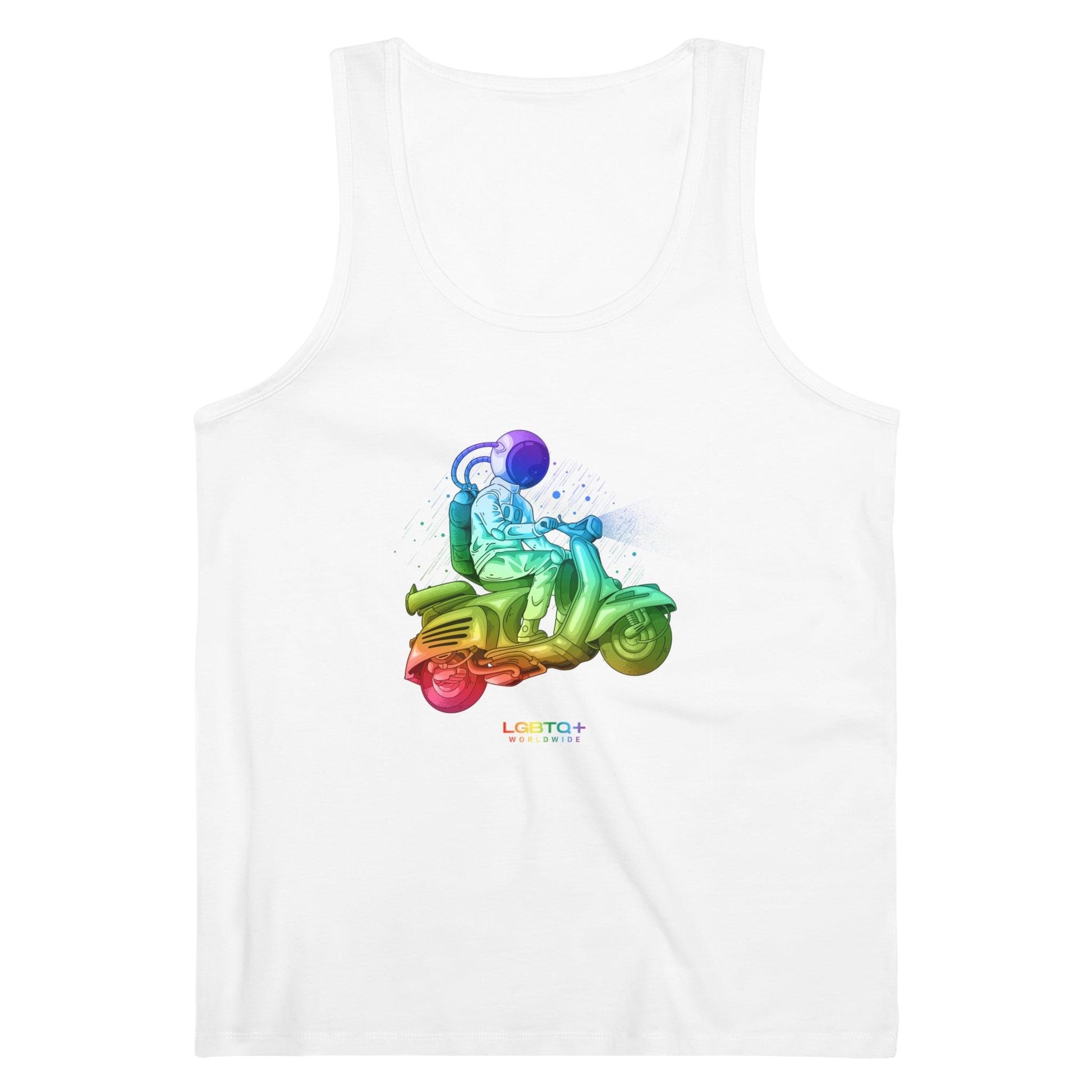 LGBTQWorldwide - ,,ASTRONAUT'' DTG, Eco-friendly, Men's Clothing, Neck Labels, Organic, Recycled, Slim fit, Sustainable, Tank Tops, Tanke, Vegan lgbtq Bekleidung Accessoires unisex Zubehör