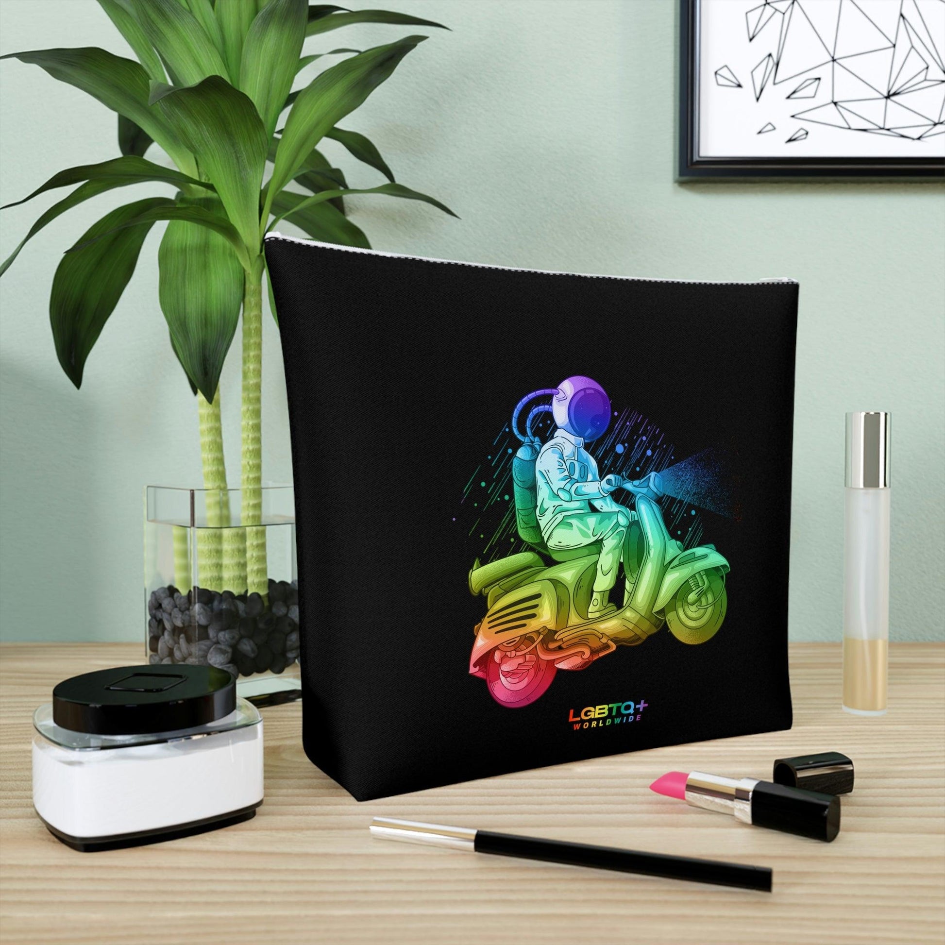 LGBTQWorldwide - ,,ASTRONAUT" Kosmetiktasche Accessories, all, All Over Print, AOP, bag, Cosmetics, Home, Pouches, Sublimation, Travel Accessories, With zipper lgbtq Bekleidung Accessoires unisex Zubehör