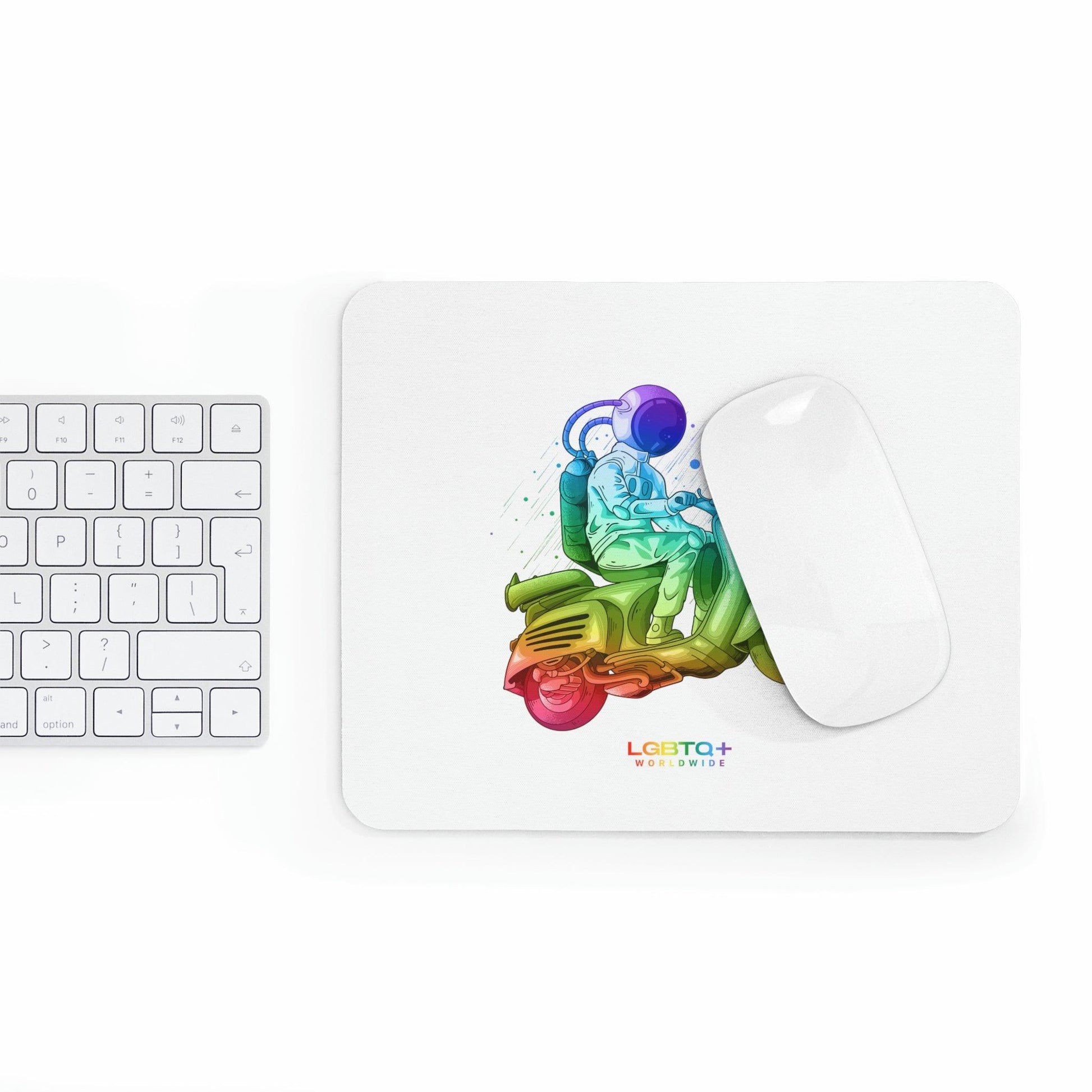 LGBTQWorldwide - ,,ASTRONAUT" Mauspad All, Desk, Home & Living, Mouse pad, Mouse Pads, Mousepad, tech lgbtq Bekleidung Accessoires unisex Zubehör