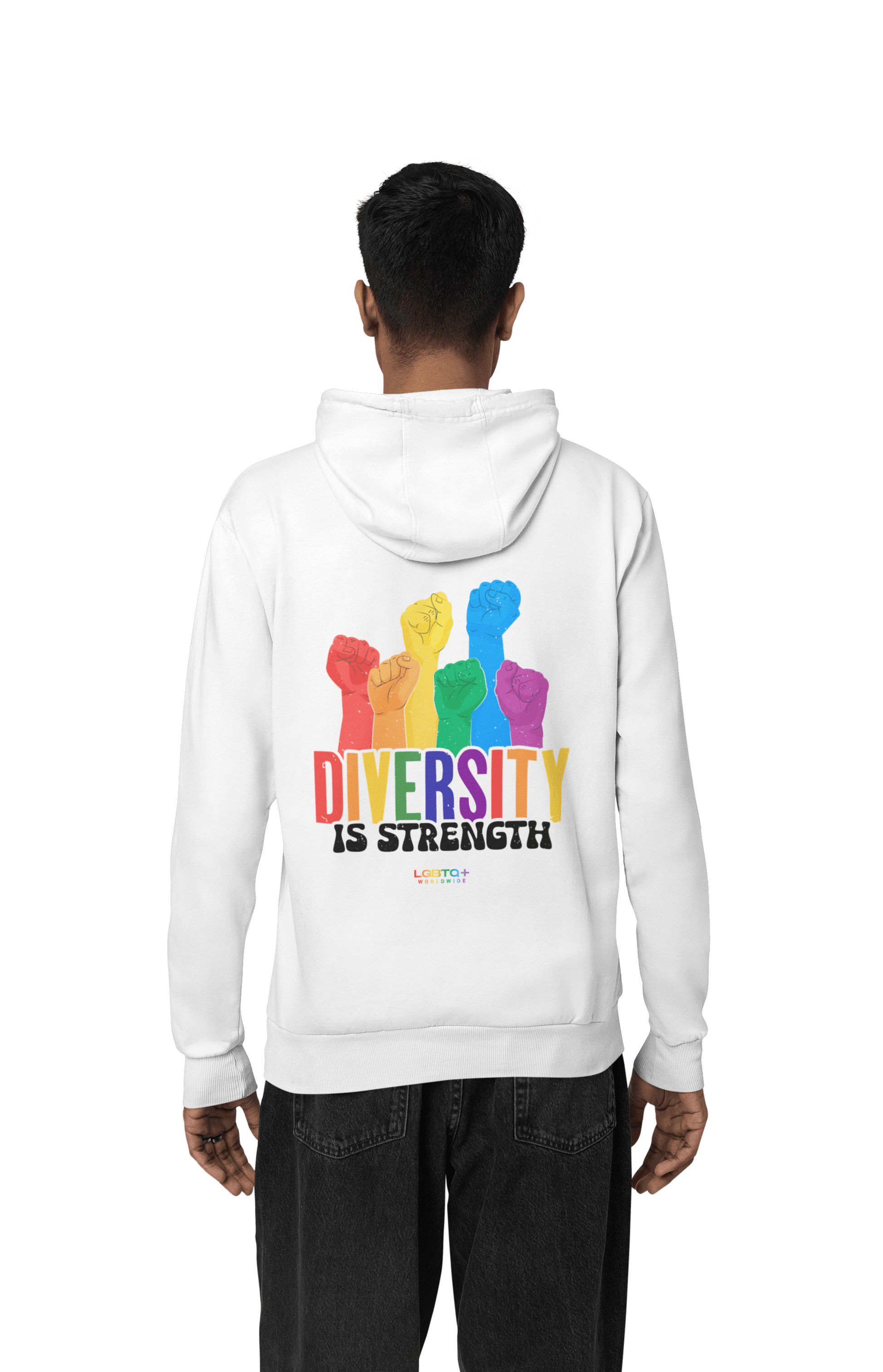 LGBTQWorldwide - "BE DIFFERENT" DTG, Eco-friendly, Hoodies, Last, Men's Clothing, Recycled, Unisex, Vegan, Women's Clothing lgbtq Bekleidung Accessoires unisex Zubehör