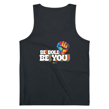 LGBTQWorldwide - ,,BE YOU'' DTG, Eco-friendly, Men's Clothing, Neck Labels, Organic, Recycled, Slim fit, Sustainable, Tank Tops, Tanke, Vegan lgbtq Bekleidung Accessoires unisex Zubehör