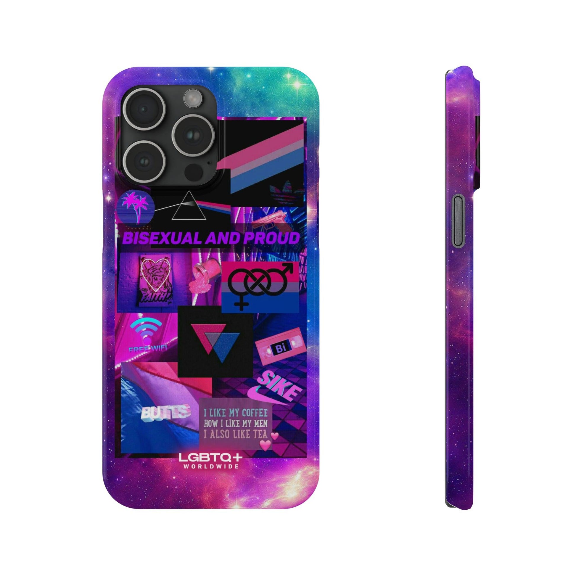 LGBTQWorldwide - ,,BISEXUAL" Handyhülle Accessories, Back-to-School, card, Glossy, iPhone, iPhone Cases, Phone accessory, Phone Cases, Samsung Cases, Slim lgbtq Bekleidung Accessoires unisex Zubehör