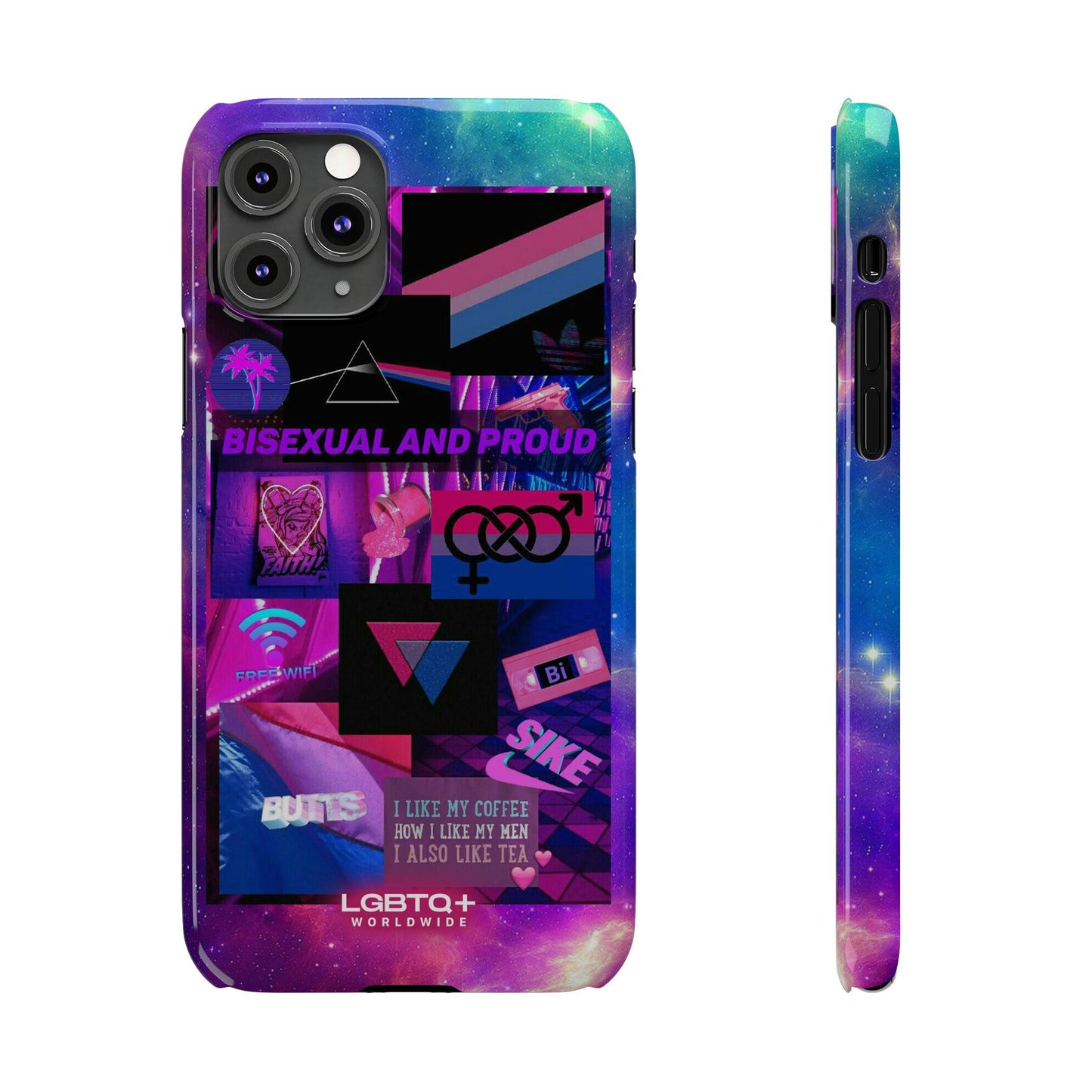 LGBTQWorldwide - ,,BISEXUAL" Handyhülle Accessories, Back-to-School, card, Glossy, iPhone, iPhone Cases, Phone accessory, Phone Cases, Samsung Cases, Slim lgbtq Bekleidung Accessoires unisex Zubehör