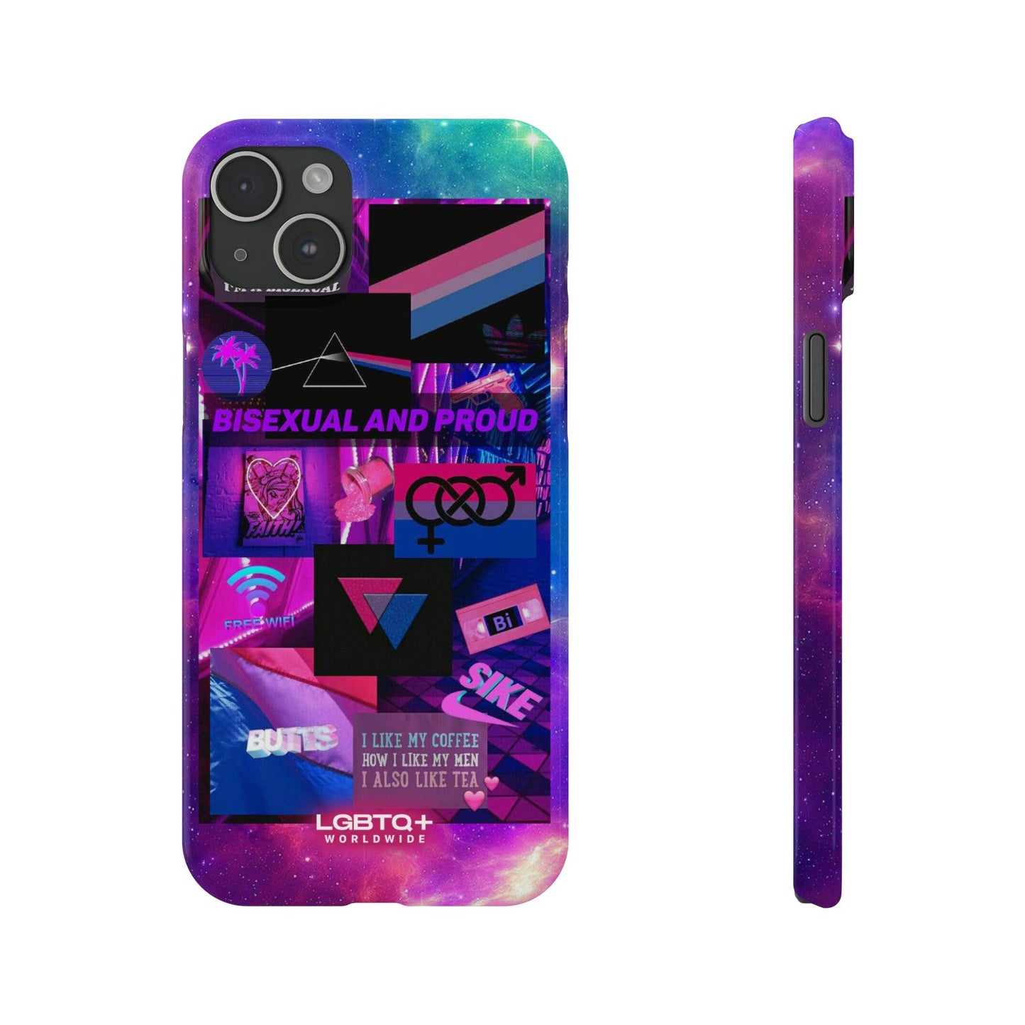 LGBTQWorldwide - ,,BISEXUAL" Handyhülle Accessories, Back-to-School, card, Glossy, iPhone, iPhone Cases, Phone accessory, Phone Cases, Samsung Cases, Slim lgbtq Bekleidung Accessoires unisex Zubehör