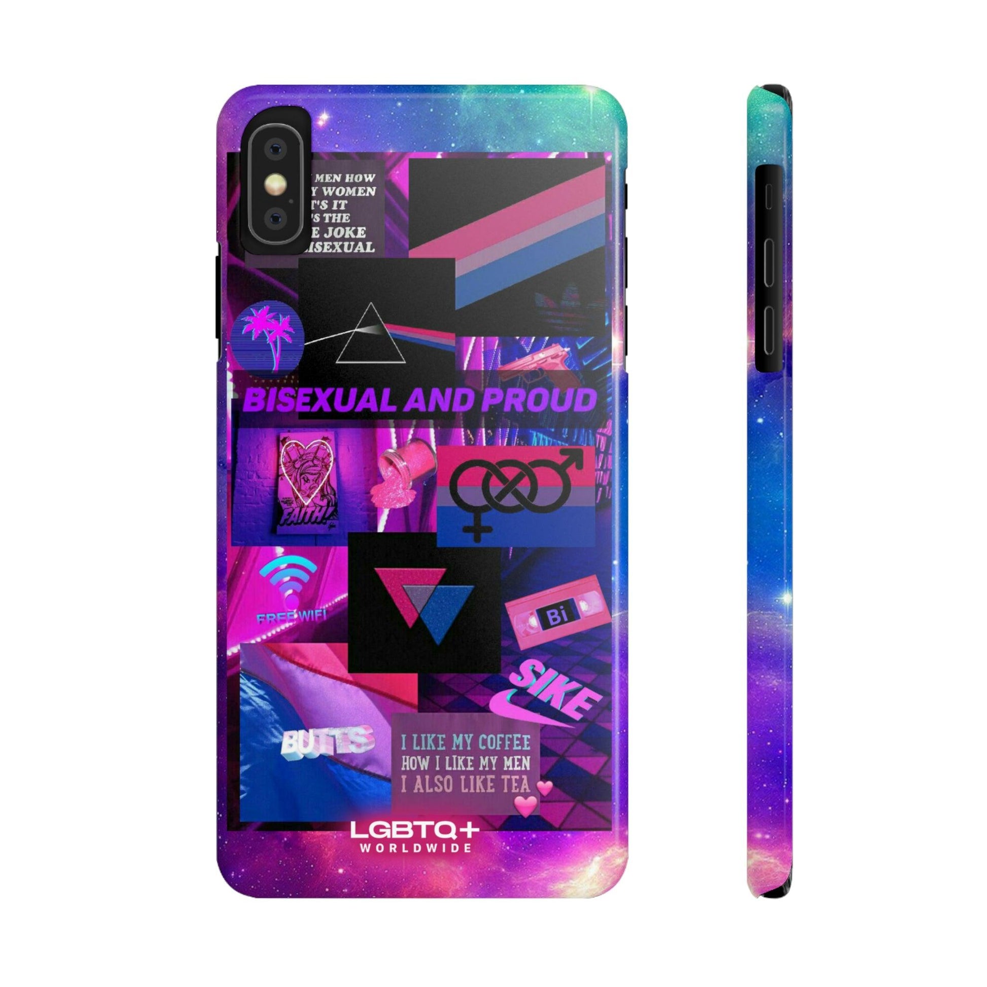 LGBTQWorldwide - ,,BISEXUAL" Handyhülle Accessories, Back-to-School, card, Glossy, iPhone, iPhone Cases, Phone accessory, Phone Cases, Samsung Cases, Slim lgbtq Bekleidung Accessoires unisex Zubehör