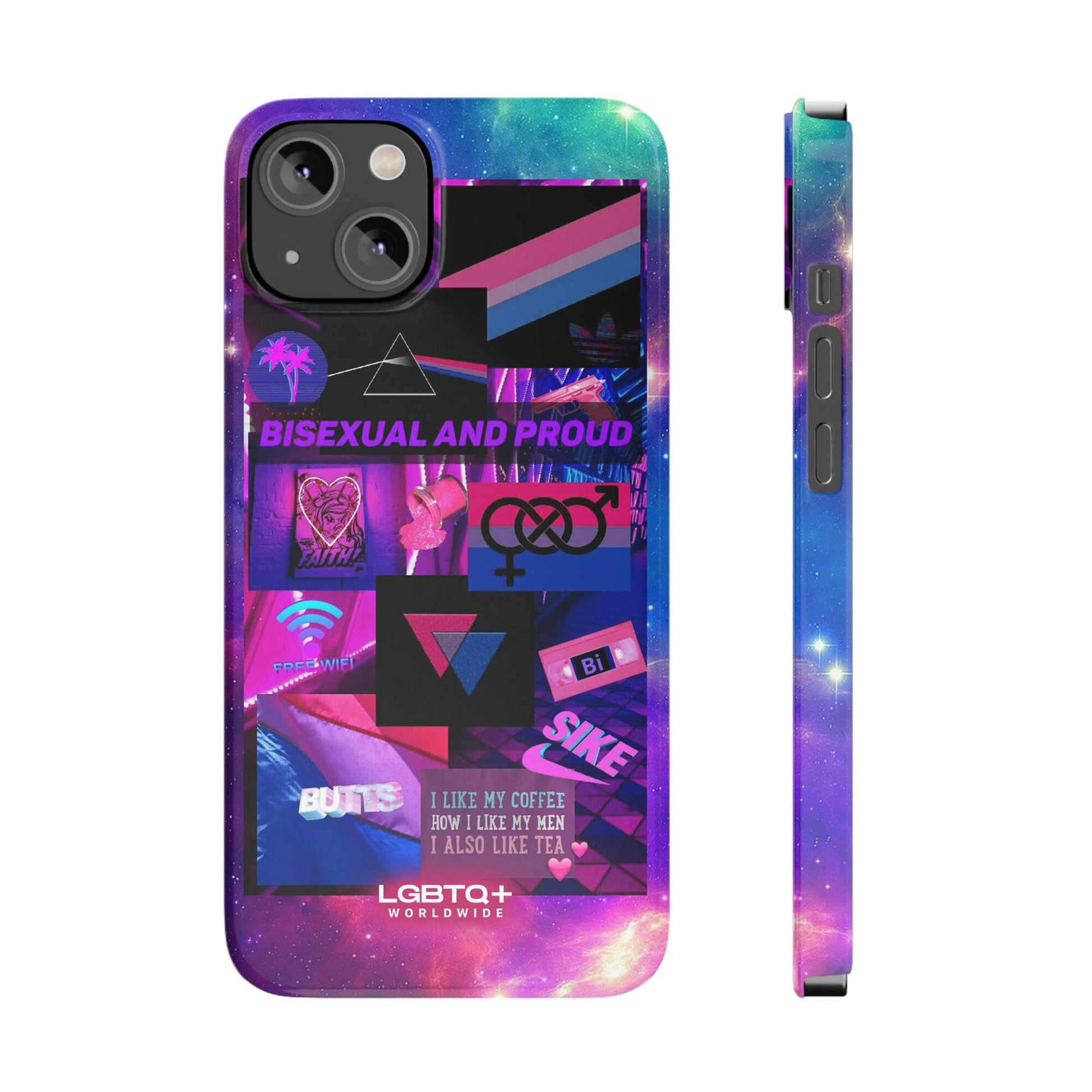 LGBTQWorldwide - ,,BISEXUAL" Handyhülle Accessories, Back-to-School, card, Glossy, iPhone, iPhone Cases, Phone accessory, Phone Cases, Samsung Cases, Slim lgbtq Bekleidung Accessoires unisex Zubehör