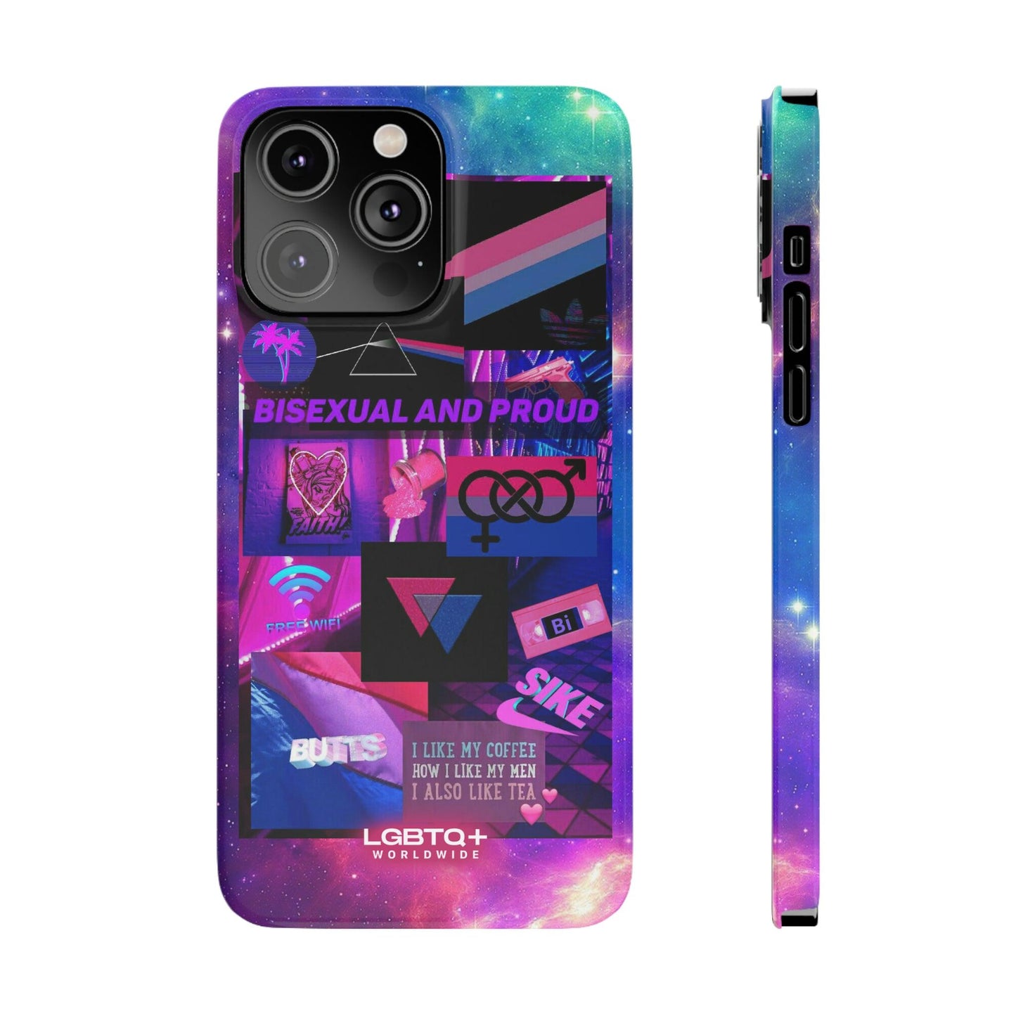 LGBTQWorldwide - ,,BISEXUAL" Handyhülle Accessories, Back-to-School, card, Glossy, iPhone, iPhone Cases, Phone accessory, Phone Cases, Samsung Cases, Slim lgbtq Bekleidung Accessoires unisex Zubehör