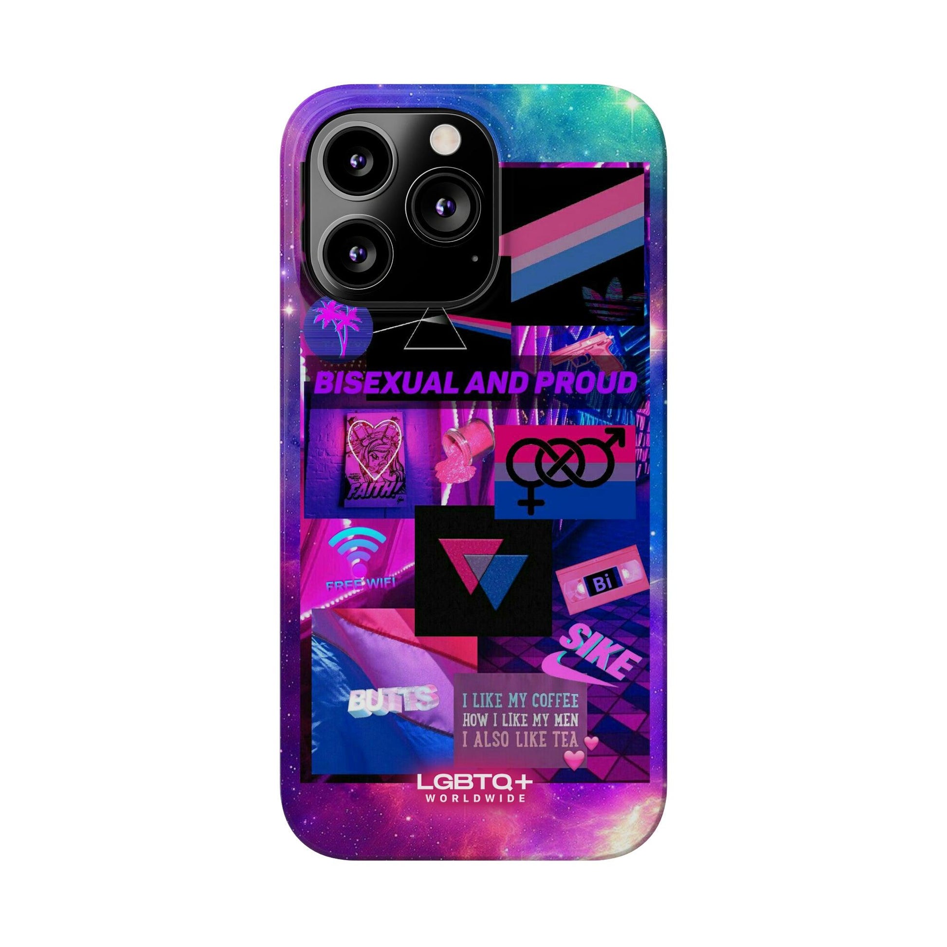 LGBTQWorldwide - ,,BISEXUAL" Handyhülle Accessories, Back-to-School, card, Glossy, iPhone, iPhone Cases, Phone accessory, Phone Cases, Samsung Cases, Slim lgbtq Bekleidung Accessoires unisex Zubehör