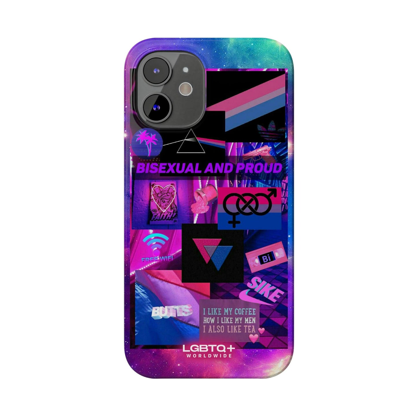 LGBTQWorldwide - ,,BISEXUAL" Handyhülle Accessories, Back-to-School, card, Glossy, iPhone, iPhone Cases, Phone accessory, Phone Cases, Samsung Cases, Slim lgbtq Bekleidung Accessoires unisex Zubehör