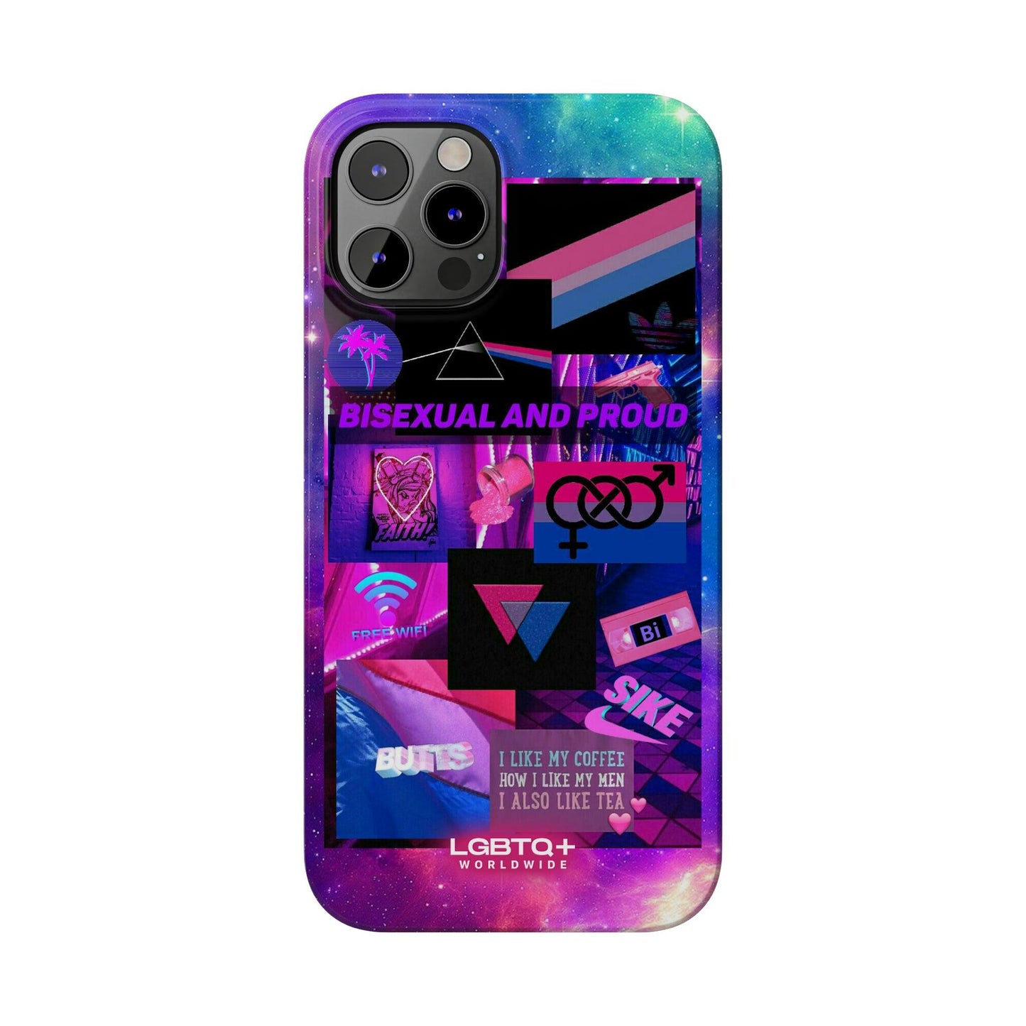 LGBTQWorldwide - ,,BISEXUAL" Handyhülle Accessories, Back-to-School, card, Glossy, iPhone, iPhone Cases, Phone accessory, Phone Cases, Samsung Cases, Slim lgbtq Bekleidung Accessoires unisex Zubehör