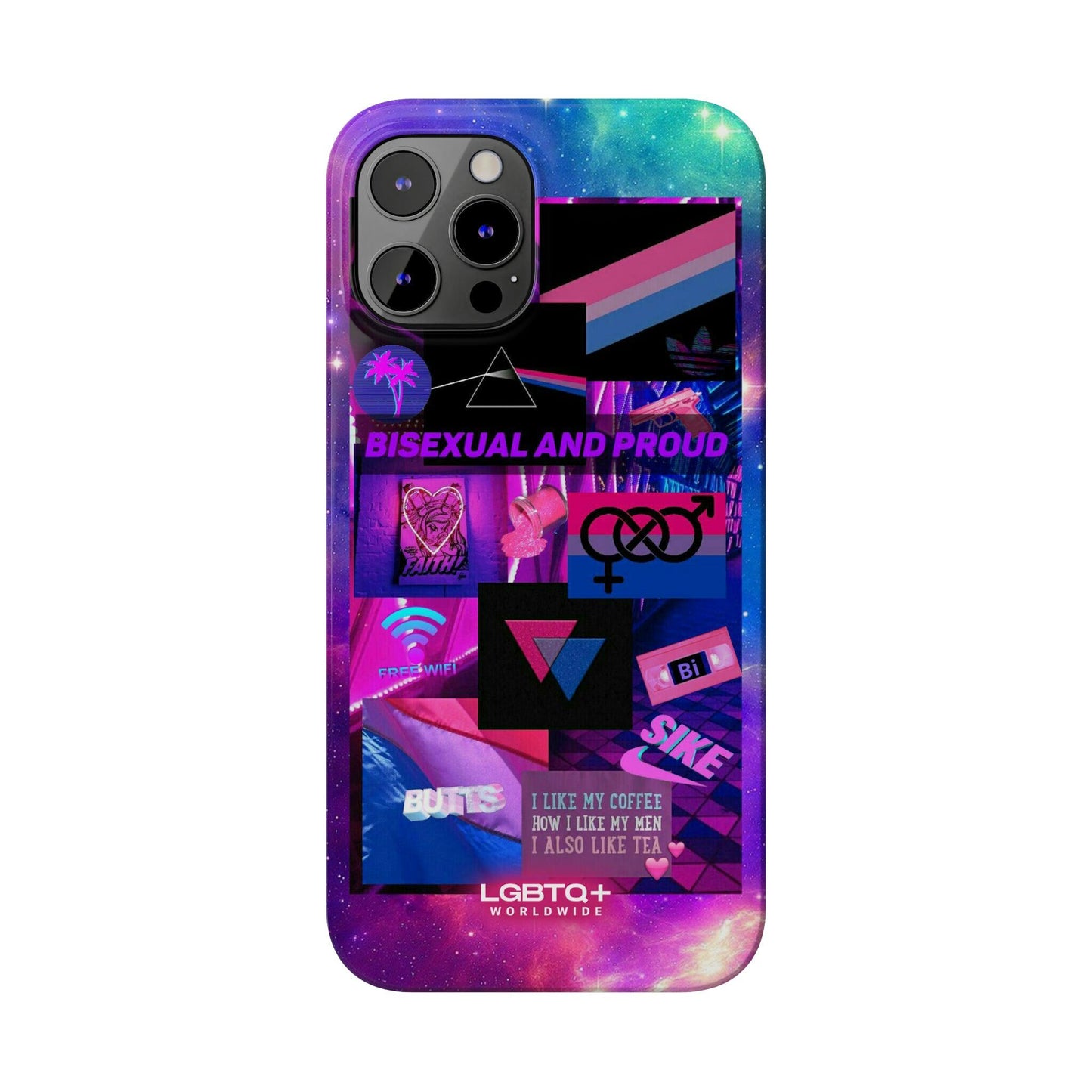 LGBTQWorldwide - ,,BISEXUAL" Handyhülle Accessories, Back-to-School, card, Glossy, iPhone, iPhone Cases, Phone accessory, Phone Cases, Samsung Cases, Slim lgbtq Bekleidung Accessoires unisex Zubehör