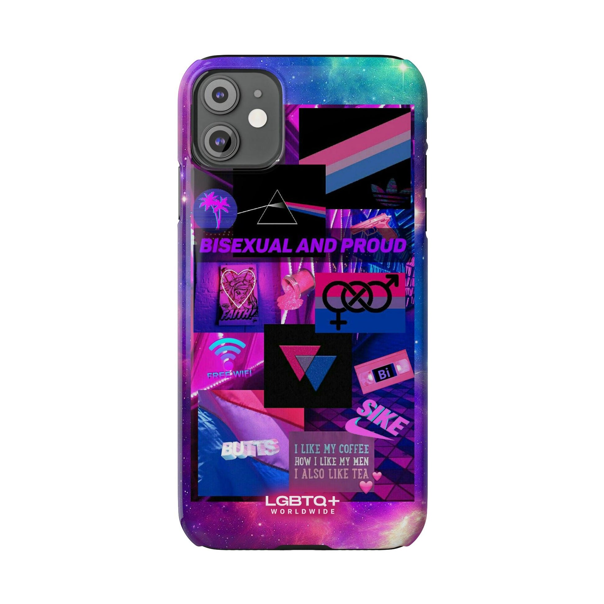 LGBTQWorldwide - ,,BISEXUAL" Handyhülle Accessories, Back-to-School, card, Glossy, iPhone, iPhone Cases, Phone accessory, Phone Cases, Samsung Cases, Slim lgbtq Bekleidung Accessoires unisex Zubehör