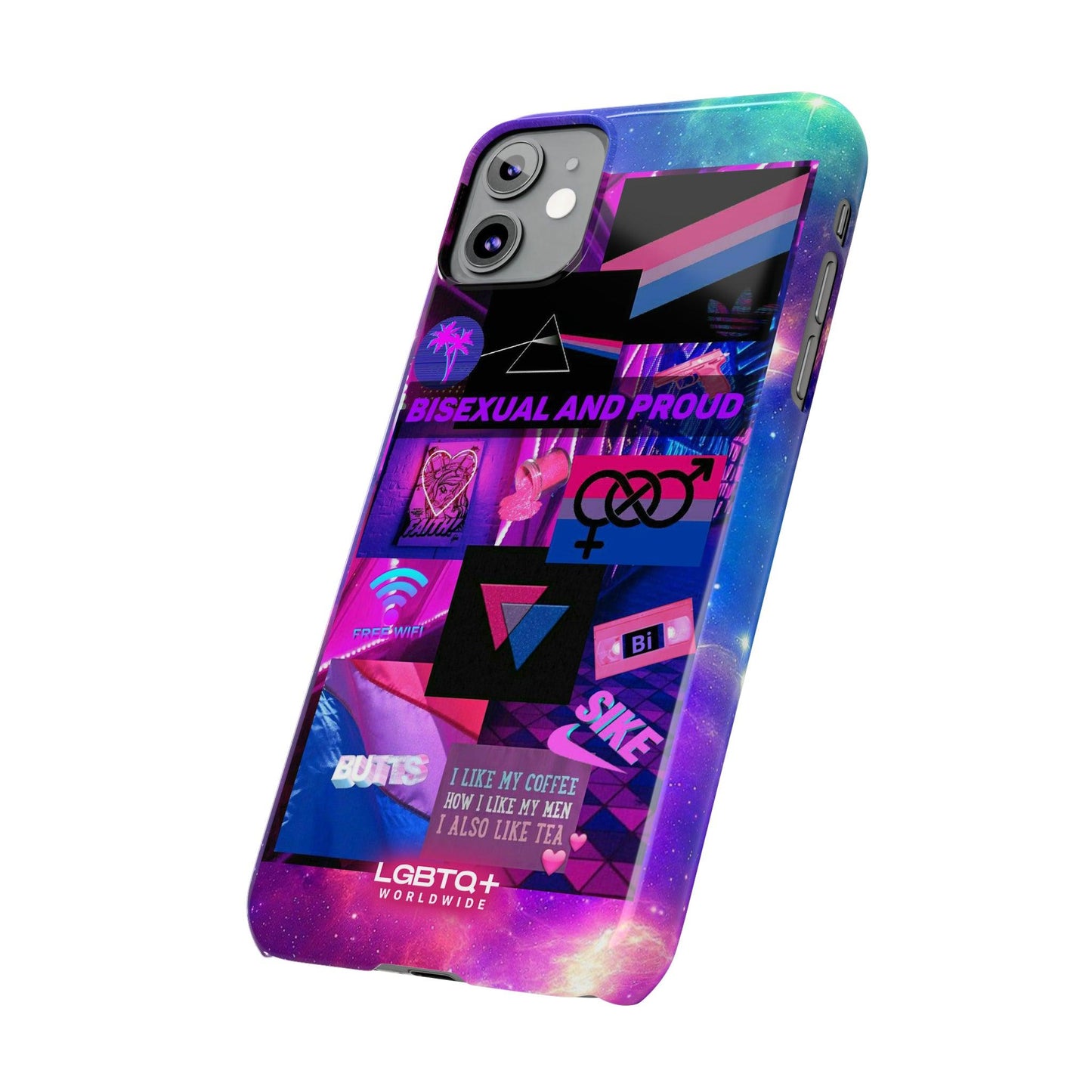 LGBTQWorldwide - ,,BISEXUAL" Handyhülle Accessories, Back-to-School, card, Glossy, iPhone, iPhone Cases, Phone accessory, Phone Cases, Samsung Cases, Slim lgbtq Bekleidung Accessoires unisex Zubehör