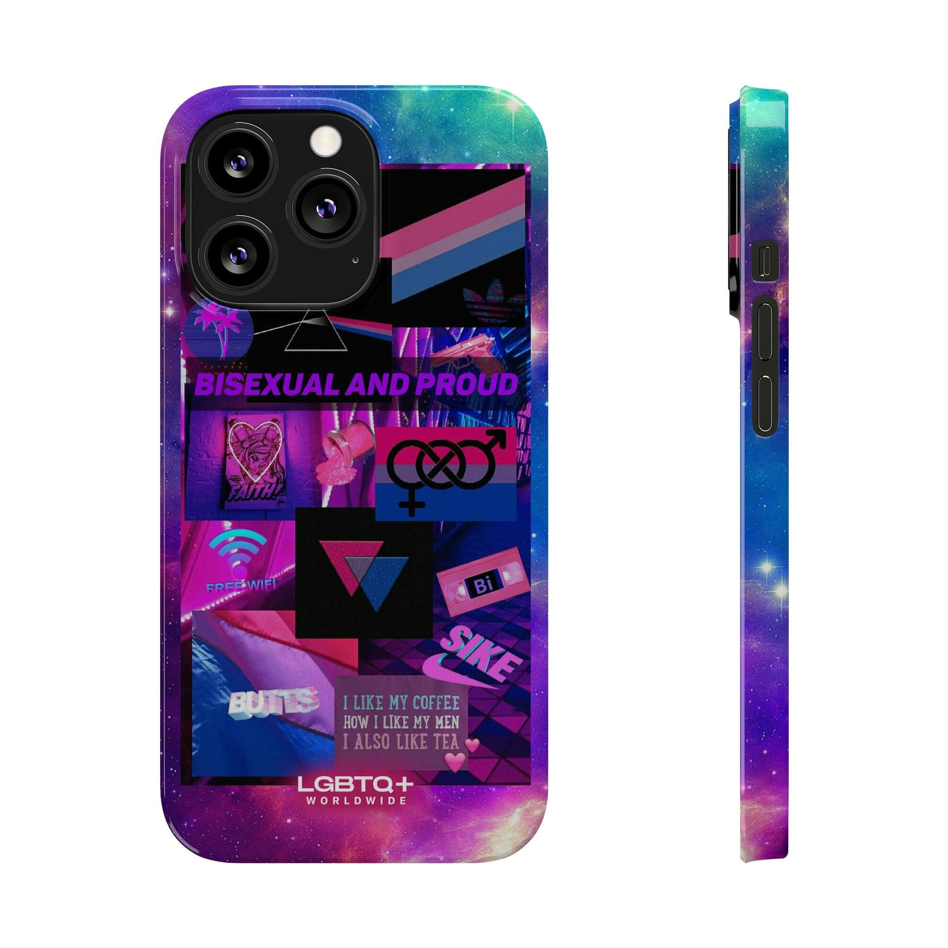 LGBTQWorldwide - ,,BISEXUAL" Handyhülle Accessories, Back-to-School, card, Glossy, iPhone, iPhone Cases, Phone accessory, Phone Cases, Samsung Cases, Slim lgbtq Bekleidung Accessoires unisex Zubehör