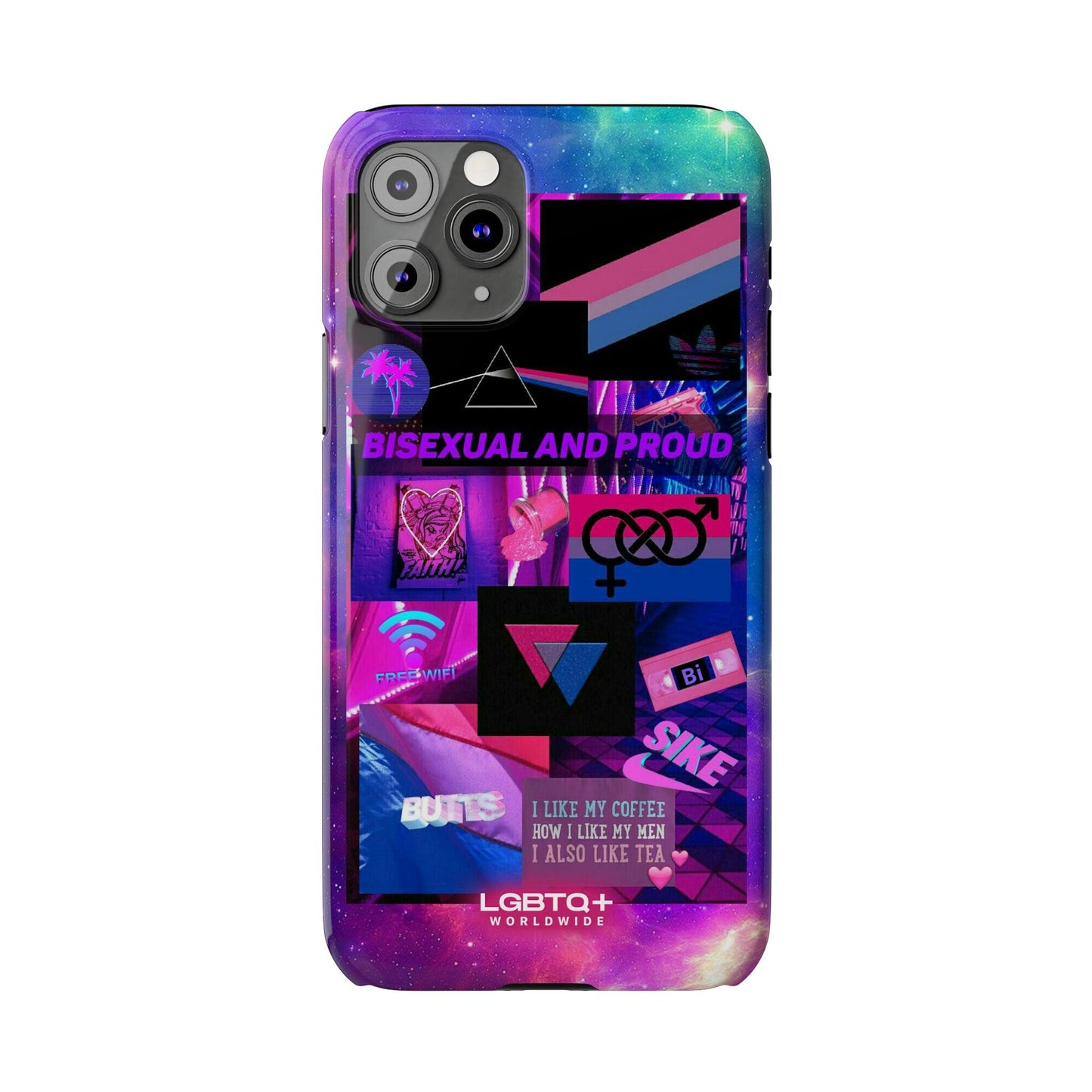 LGBTQWorldwide - ,,BISEXUAL" Handyhülle Accessories, Back-to-School, card, Glossy, iPhone, iPhone Cases, Phone accessory, Phone Cases, Samsung Cases, Slim lgbtq Bekleidung Accessoires unisex Zubehör