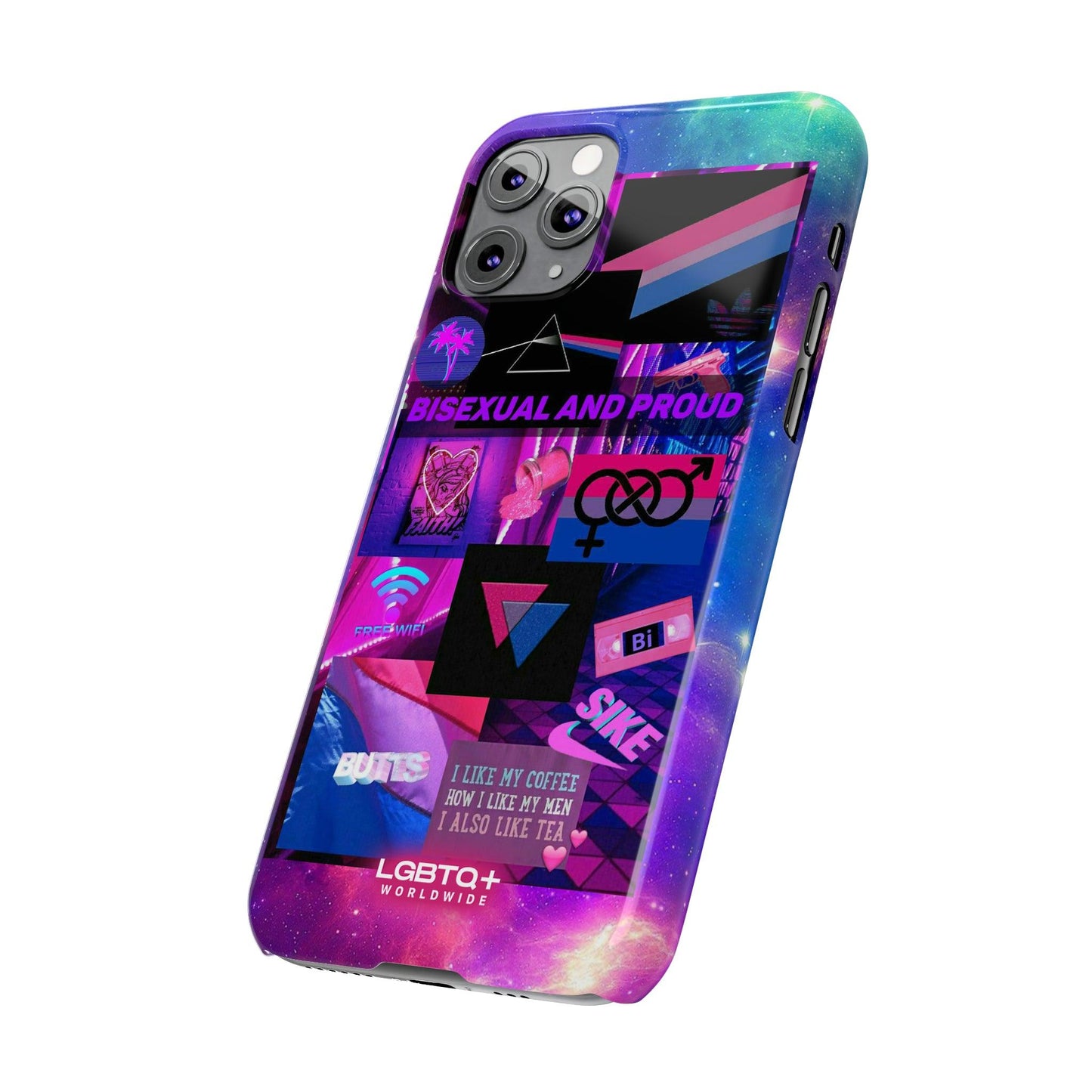 LGBTQWorldwide - ,,BISEXUAL" Handyhülle Accessories, Back-to-School, card, Glossy, iPhone, iPhone Cases, Phone accessory, Phone Cases, Samsung Cases, Slim lgbtq Bekleidung Accessoires unisex Zubehör