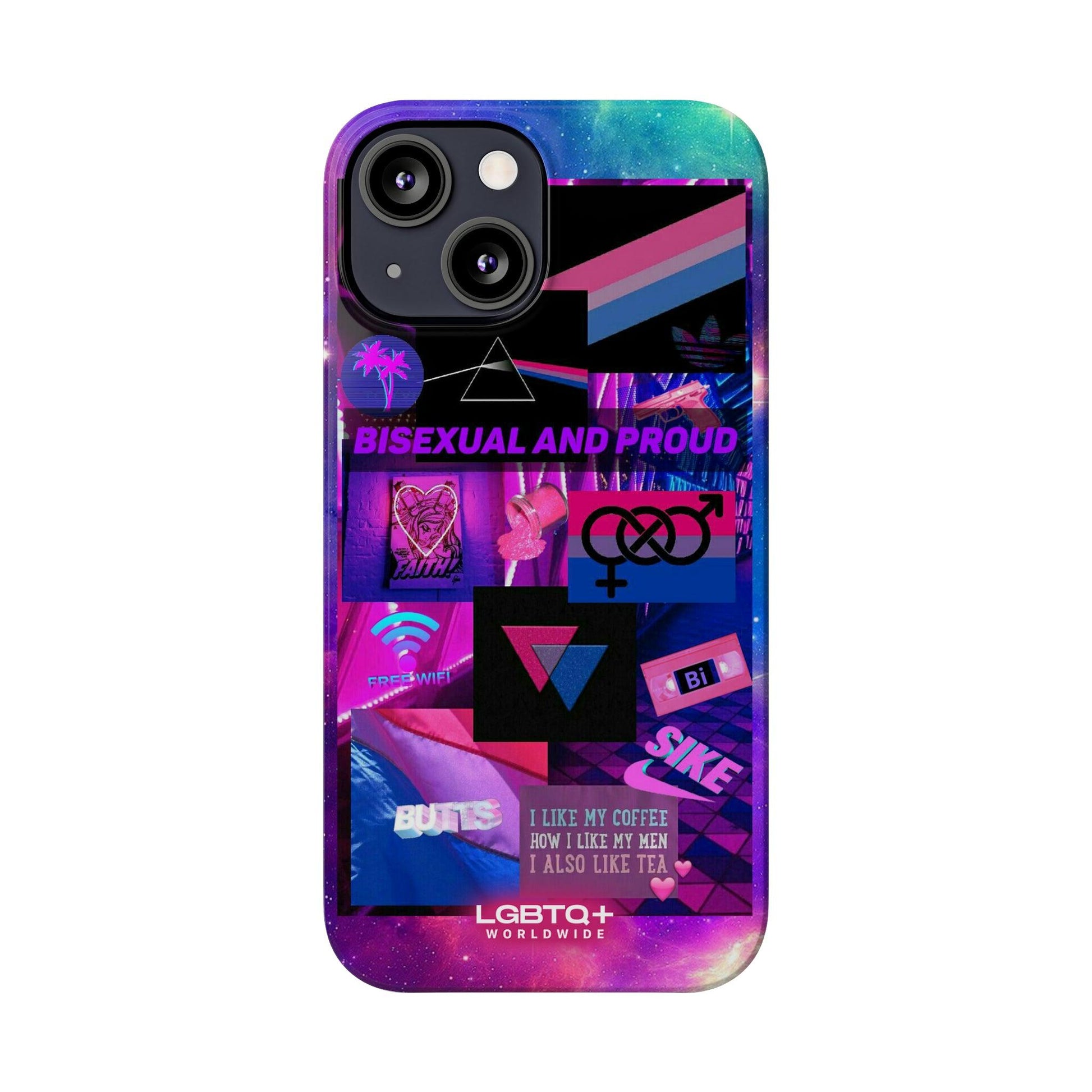 LGBTQWorldwide - ,,BISEXUAL" Handyhülle Accessories, Back-to-School, card, Glossy, iPhone, iPhone Cases, Phone accessory, Phone Cases, Samsung Cases, Slim lgbtq Bekleidung Accessoires unisex Zubehör