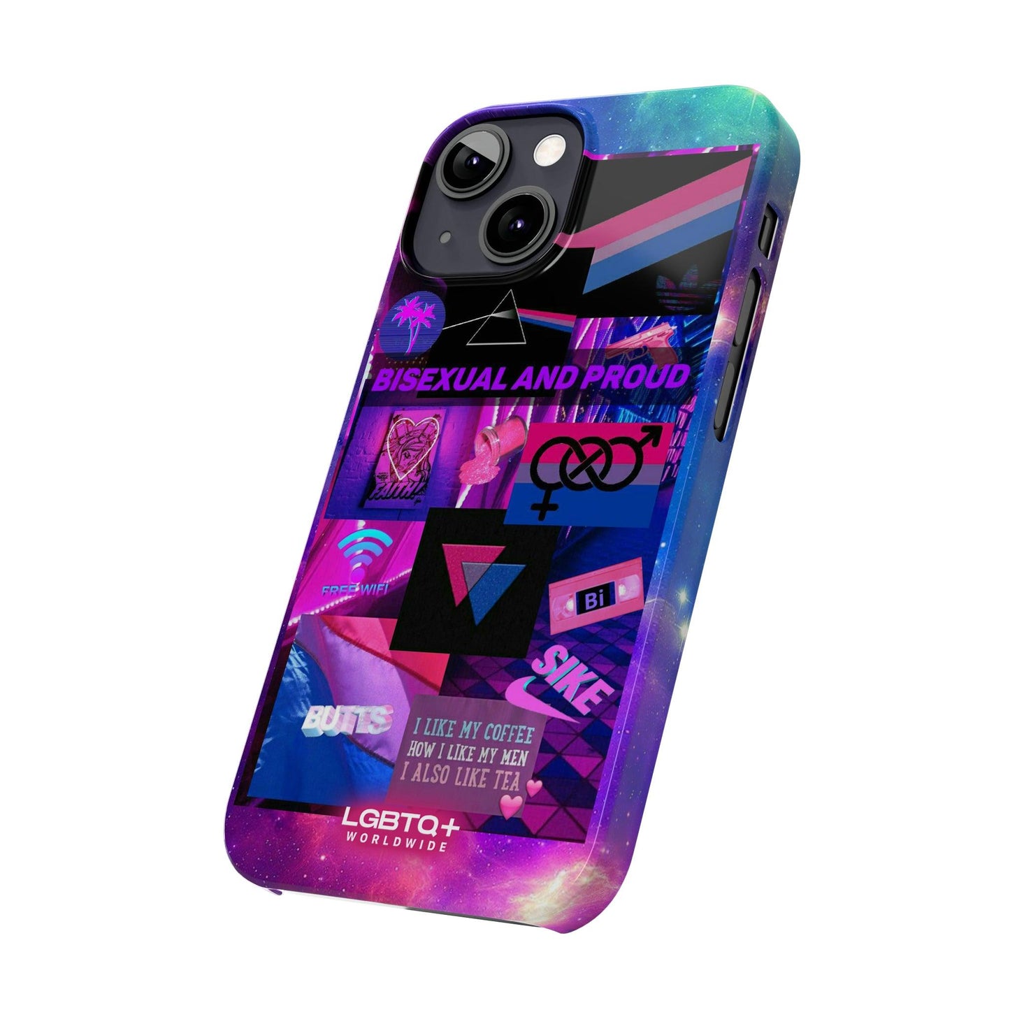 LGBTQWorldwide - ,,BISEXUAL" Handyhülle Accessories, Back-to-School, card, Glossy, iPhone, iPhone Cases, Phone accessory, Phone Cases, Samsung Cases, Slim lgbtq Bekleidung Accessoires unisex Zubehör