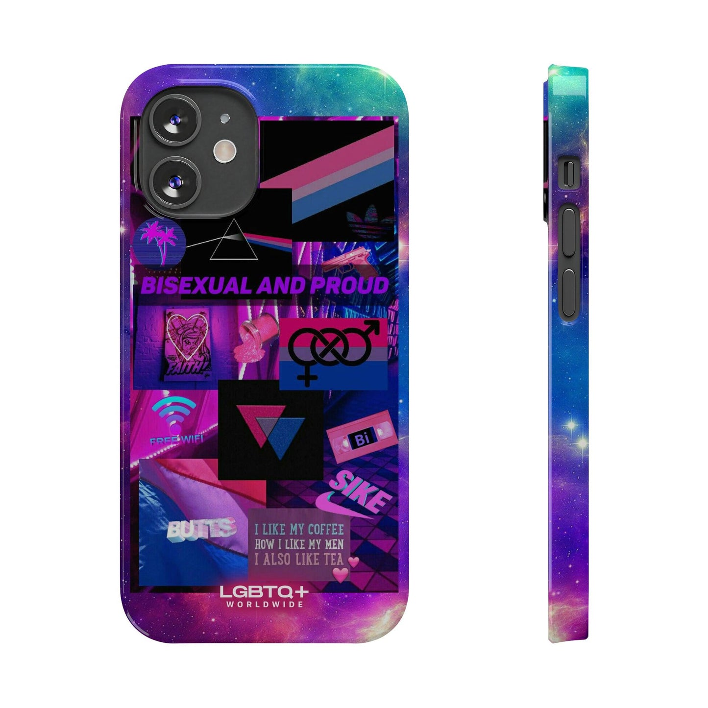 LGBTQWorldwide - ,,BISEXUAL" Handyhülle Accessories, Back-to-School, card, Glossy, iPhone, iPhone Cases, Phone accessory, Phone Cases, Samsung Cases, Slim lgbtq Bekleidung Accessoires unisex Zubehör