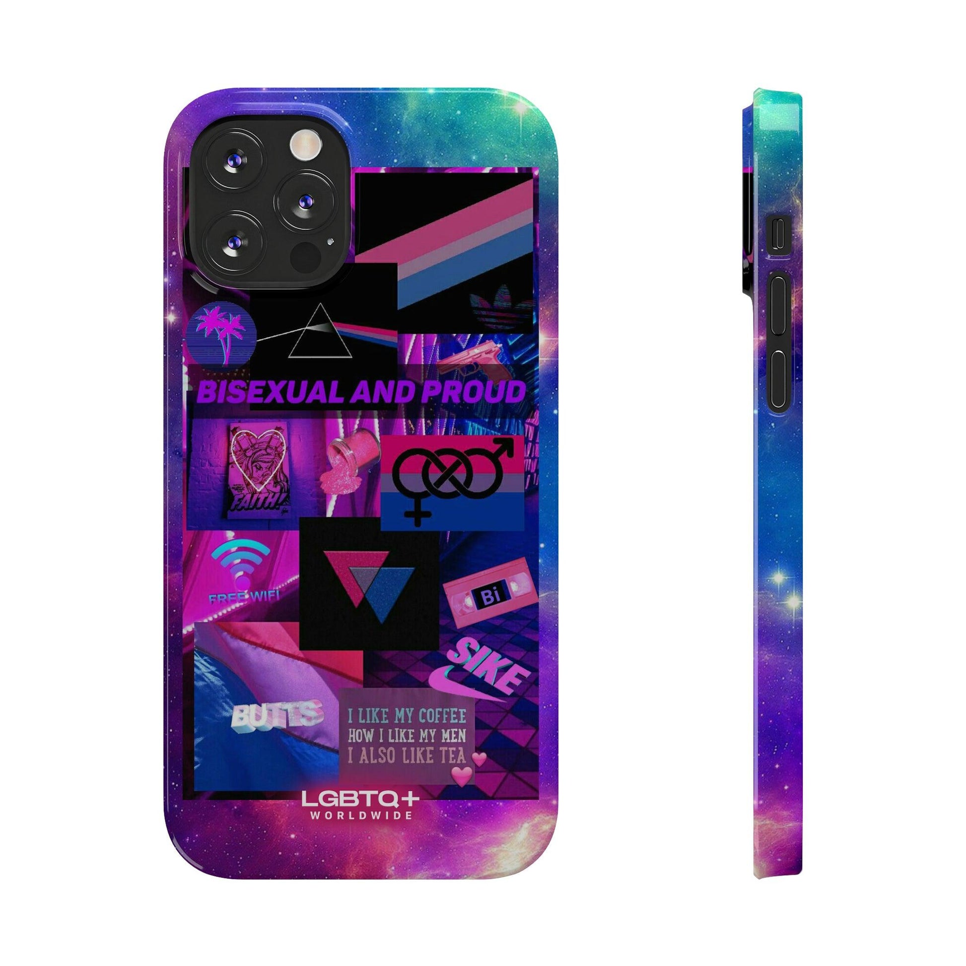 LGBTQWorldwide - ,,BISEXUAL" Handyhülle Accessories, Back-to-School, card, Glossy, iPhone, iPhone Cases, Phone accessory, Phone Cases, Samsung Cases, Slim lgbtq Bekleidung Accessoires unisex Zubehör