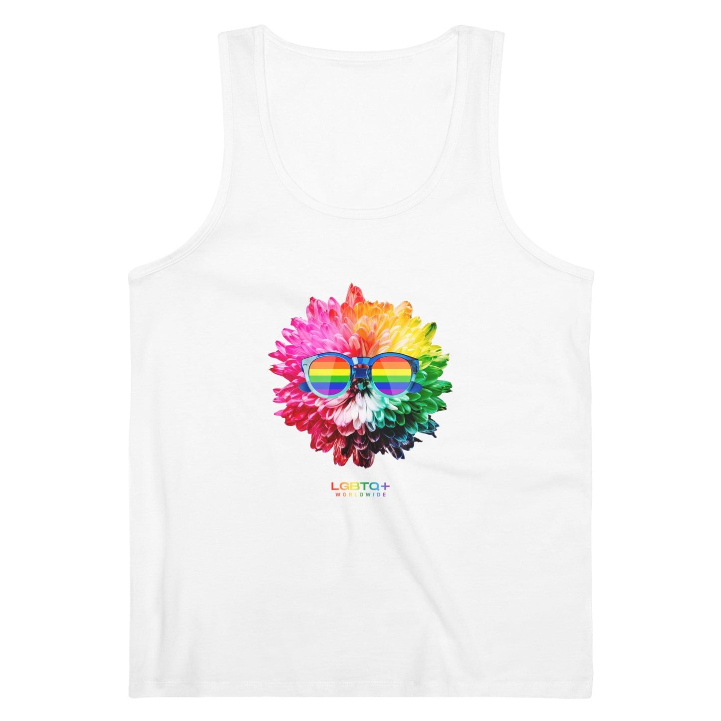 LGBTQWorldwide - ,,BLUME'' DTG, Eco-friendly, Men's Clothing, Neck Labels, Organic, Recycled, Slim fit, Sustainable, Tank Tops, Tanke, top, Vegan lgbtq Bekleidung Accessoires unisex Zubehör