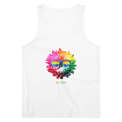 LGBTQWorldwide - ,,BLUME'' DTG, Eco-friendly, Men's Clothing, Neck Labels, Organic, Recycled, Slim fit, Sustainable, Tank Tops, Tanke, top, Vegan lgbtq Bekleidung Accessoires unisex Zubehör