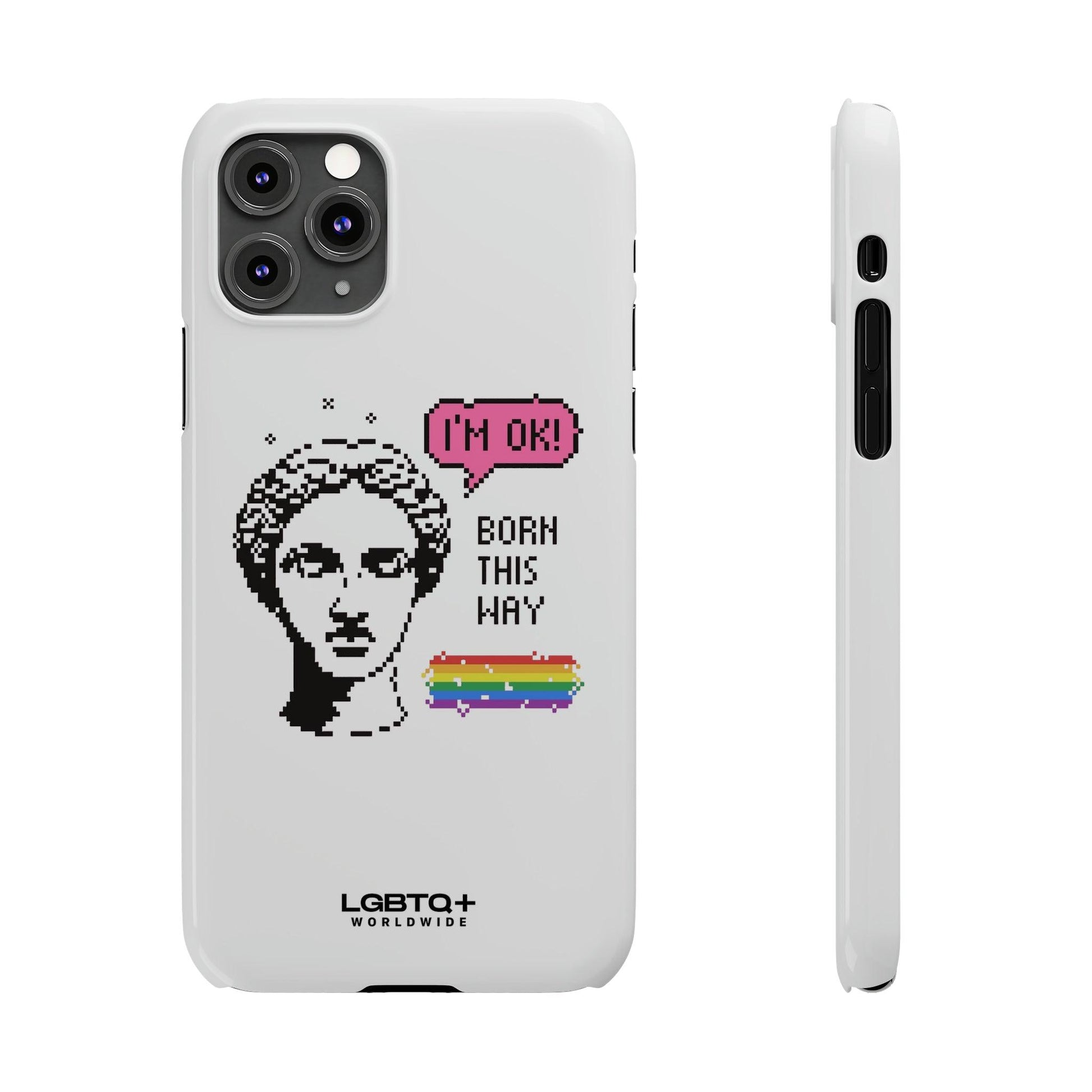 LGBTQWorldwide - ,,BORN THIS WAY" Handyhülle Accessories, Back-to-School, card, Glossy, iPhone, iPhone Cases, Phone accessory, Phone Cases, Samsung Cases, Slim lgbtq Bekleidung Accessoires unisex Zubehör