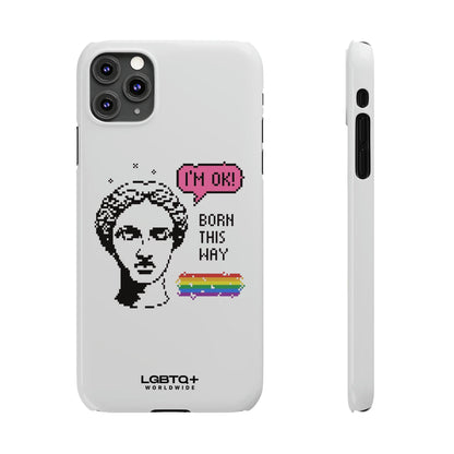 LGBTQWorldwide - ,,BORN THIS WAY" Handyhülle Accessories, Back-to-School, card, Glossy, iPhone, iPhone Cases, Phone accessory, Phone Cases, Samsung Cases, Slim lgbtq Bekleidung Accessoires unisex Zubehör